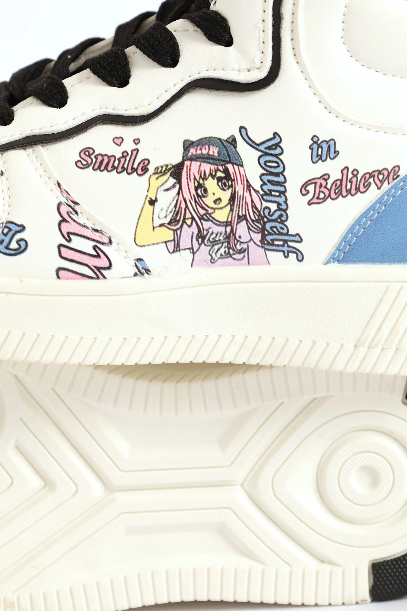 Girls Graffiti Hitop Sneaker - Multi - Image 6