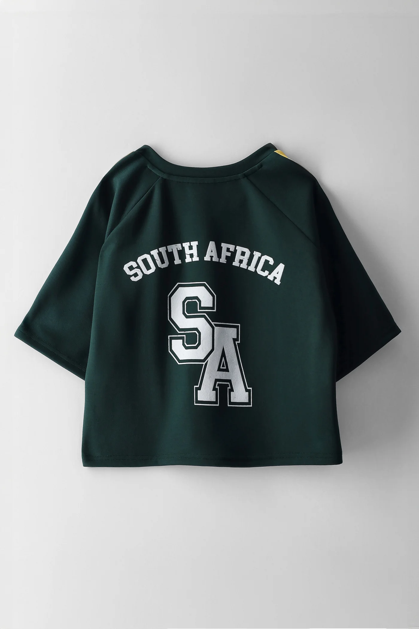 Girls Green & Gold Supporters Tee - Green - Image 2