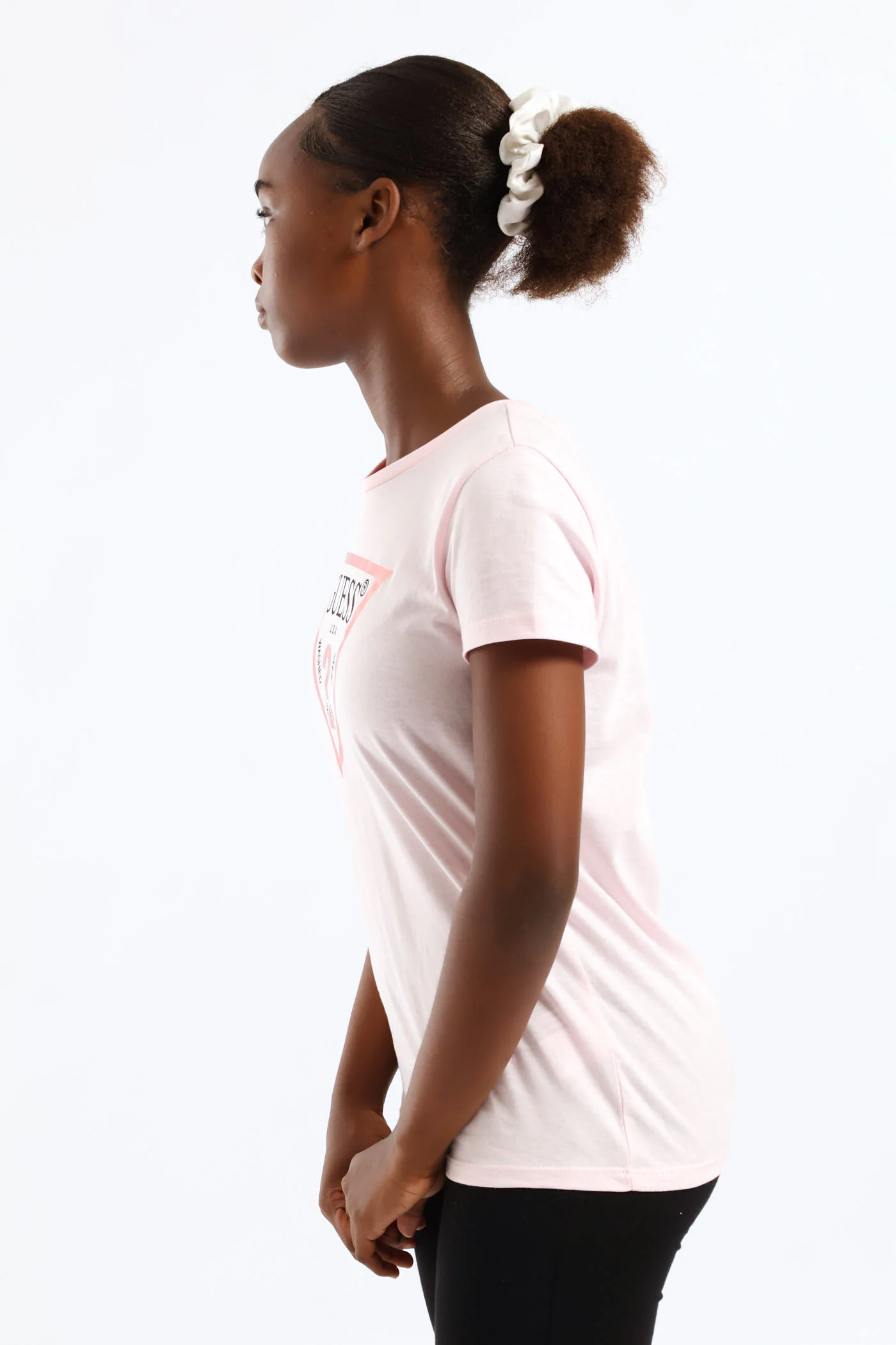 Girls Guess Tee - Pink - Image 4