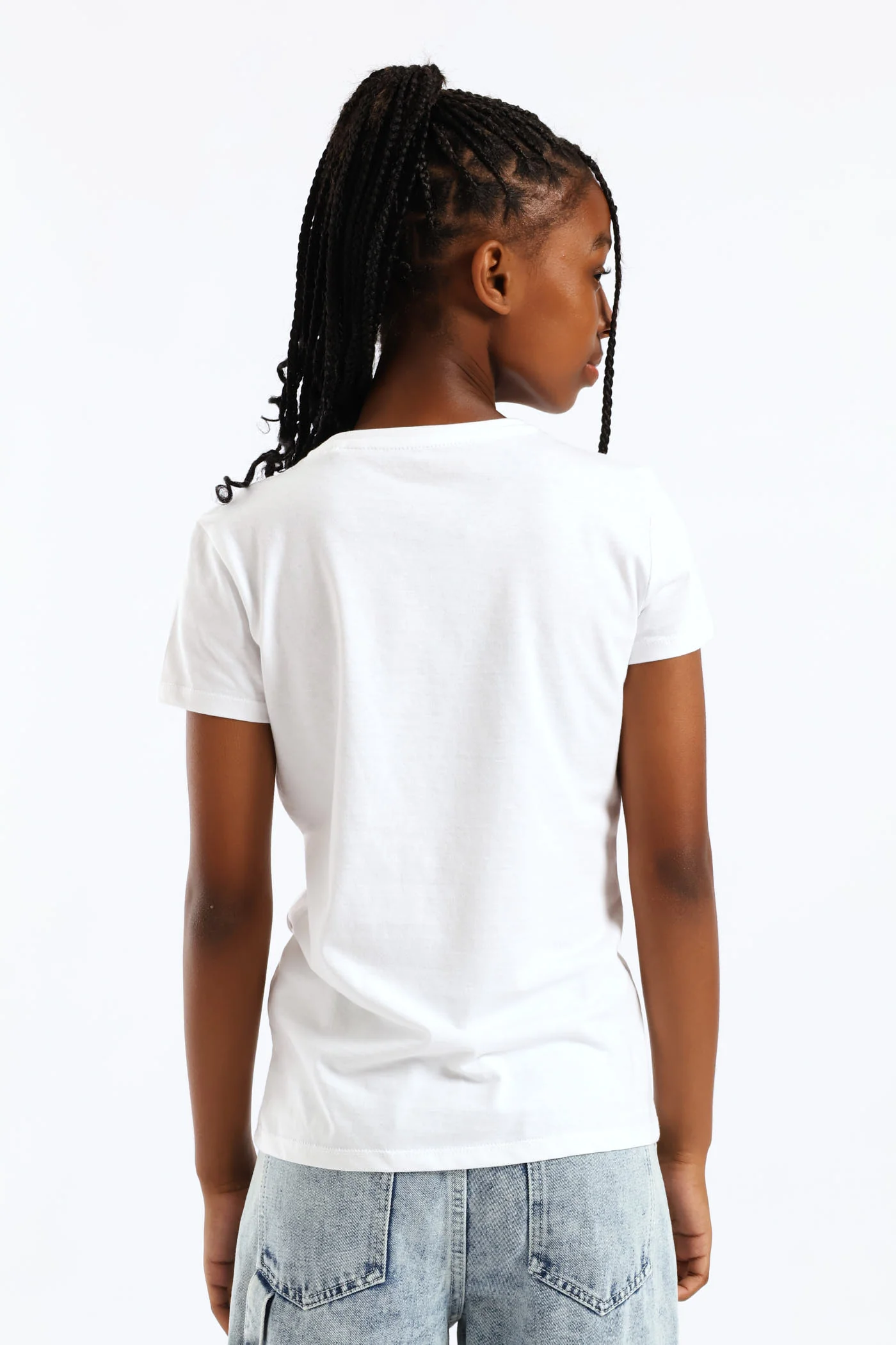 Girls Guess Tee - White - Image 5