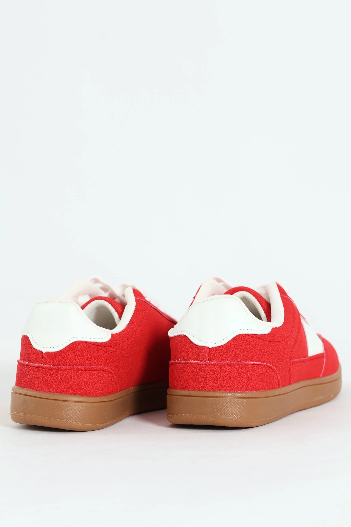 Girls Gumsole Sneaker - Red/White - Image 2