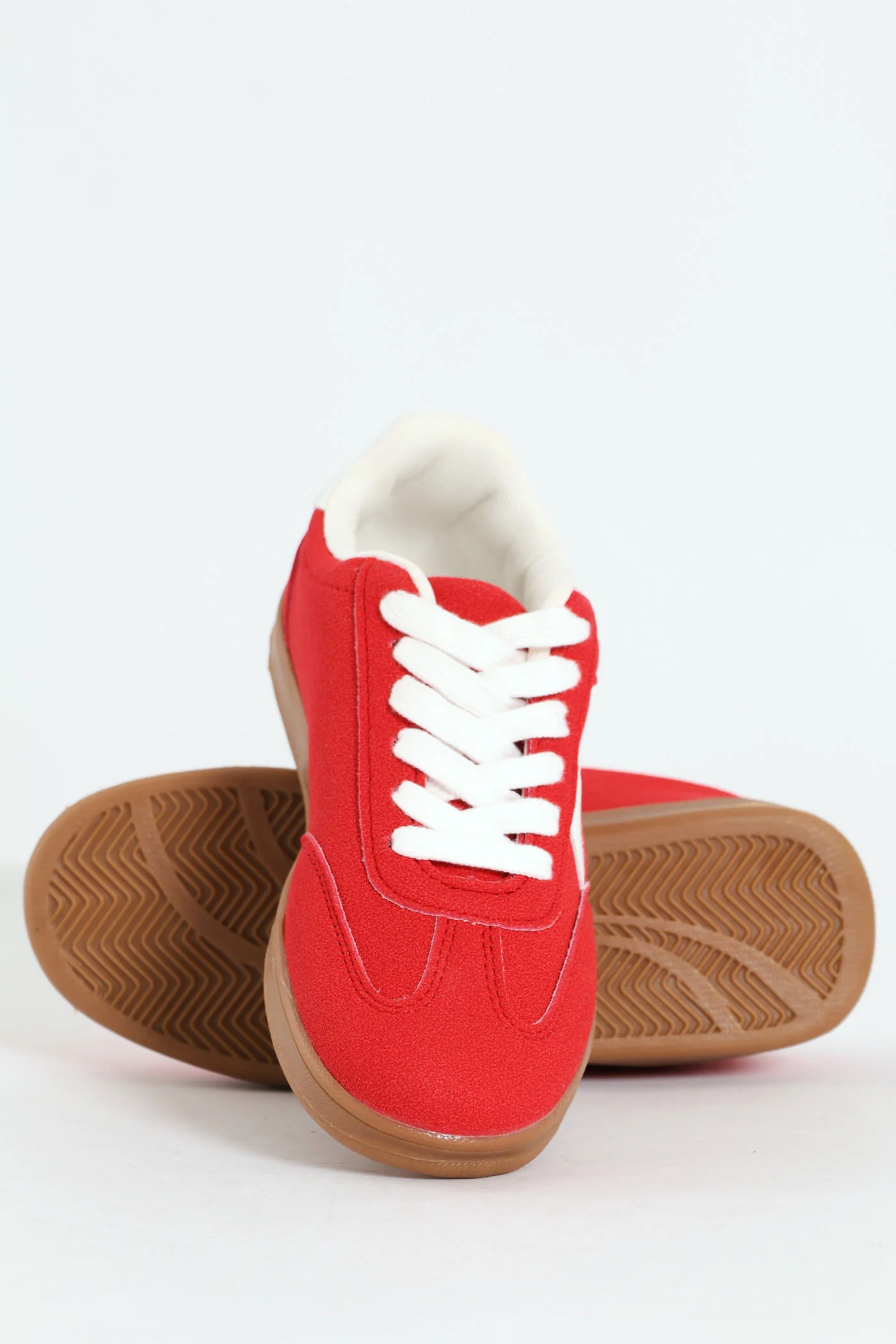 Girls Gumsole Sneaker - Red/White - Image 4