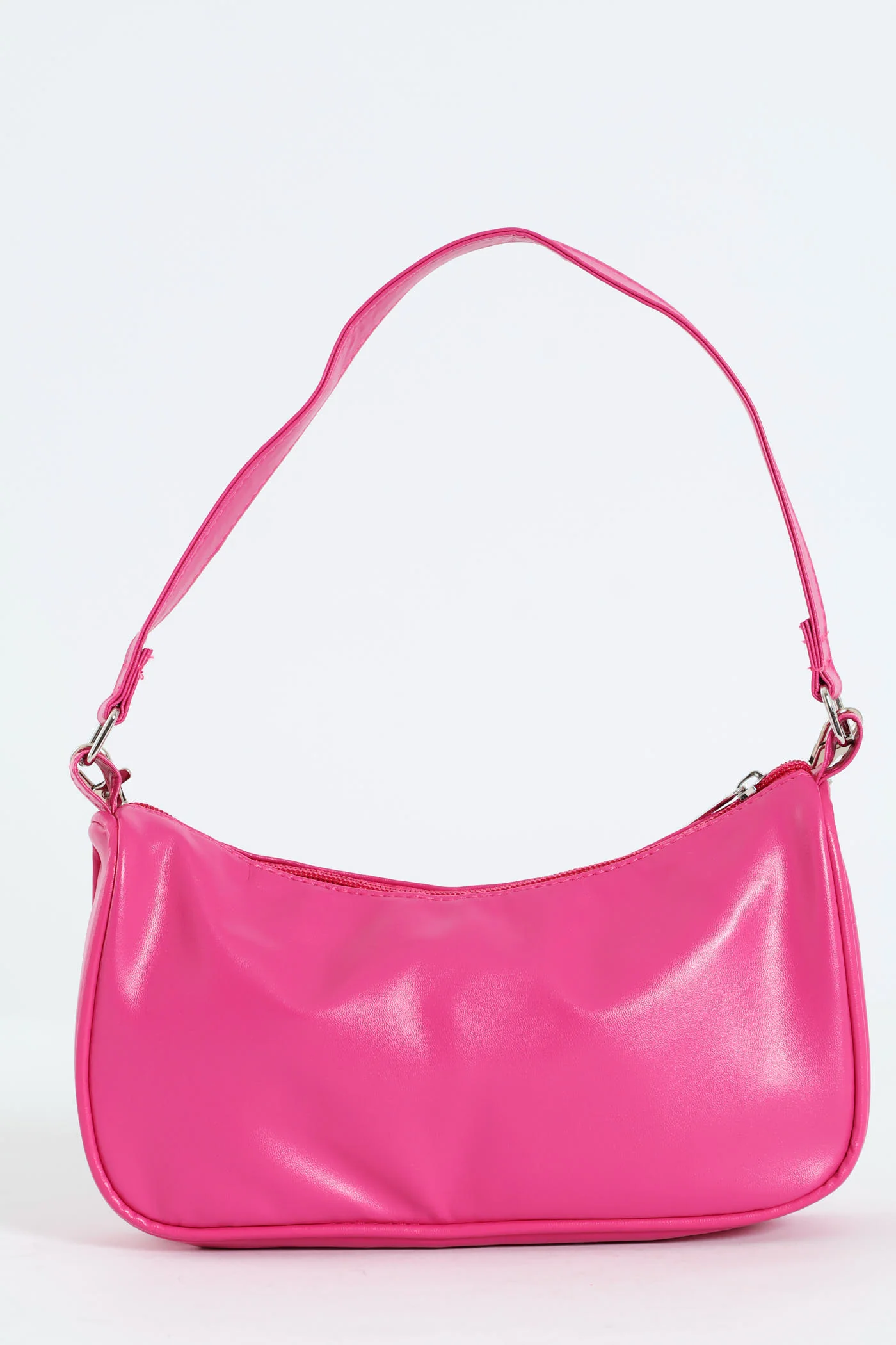 Girls Half Moon Chain Strap Shoulder Bag - Pink - Image 2