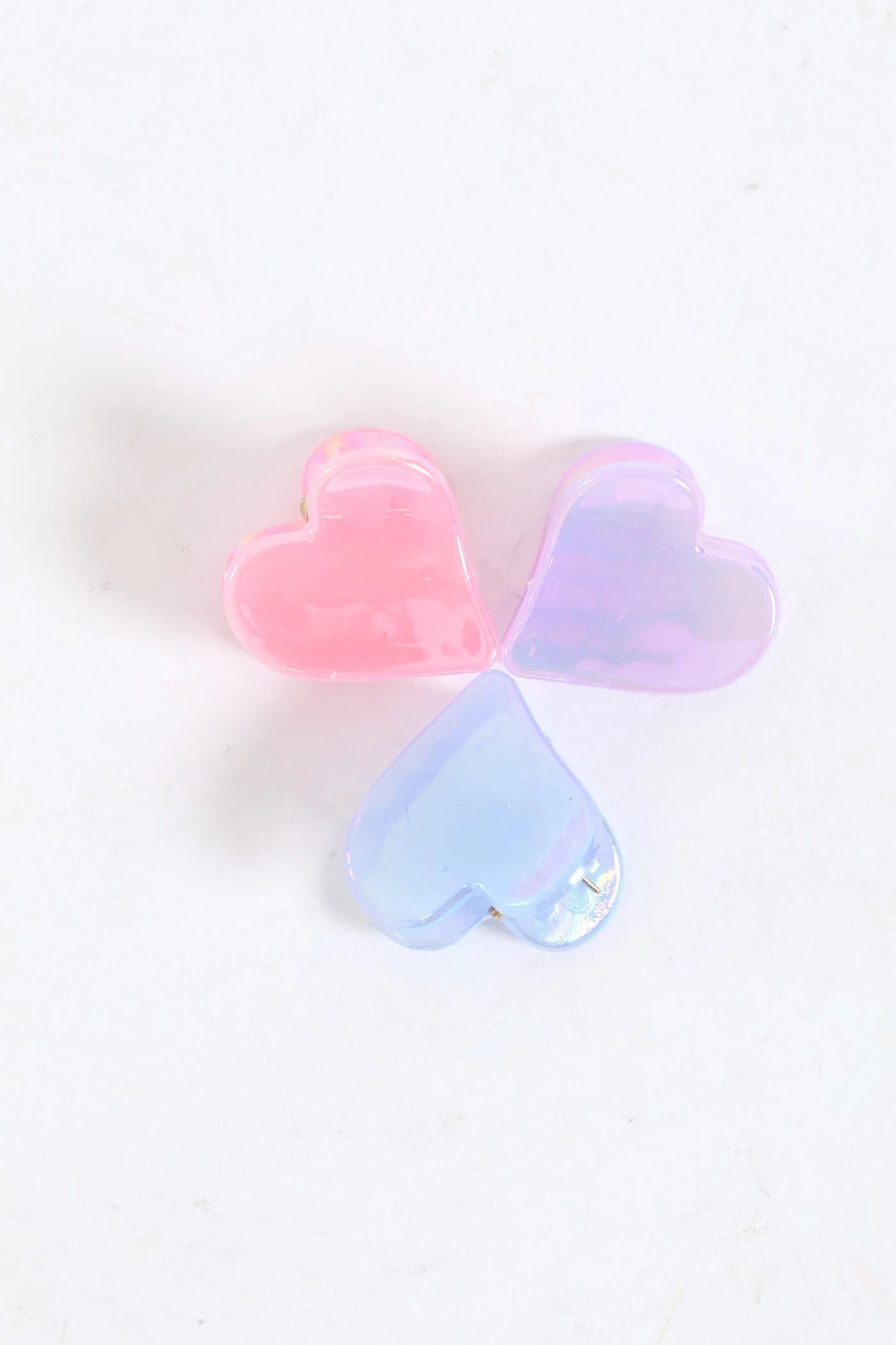 Girls Heart Clips - Multi - Image 3