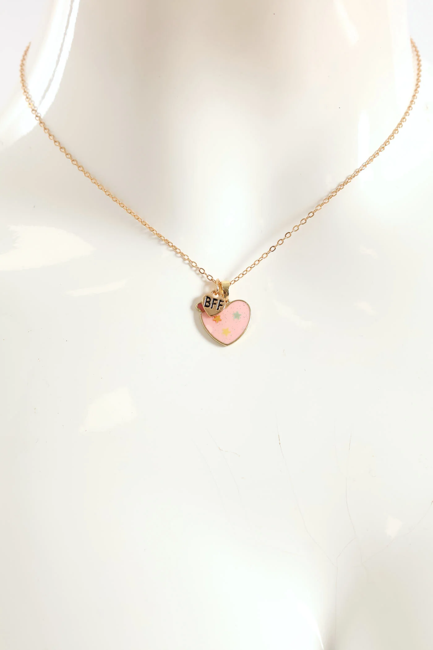 Girls Hearts Bff Necklaces - Multi - Image 2