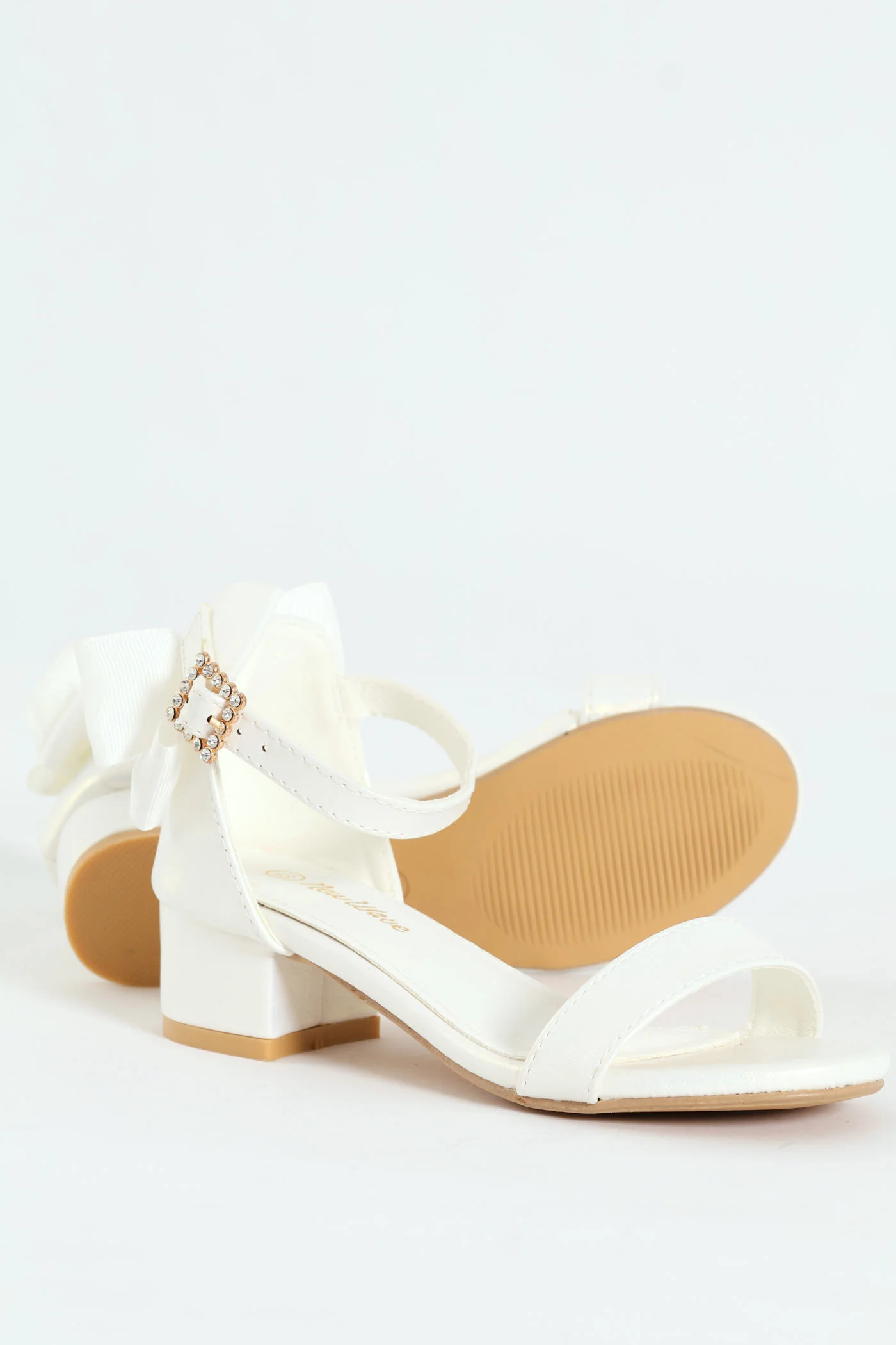 Girls Heeled Sandal - White - Image 5