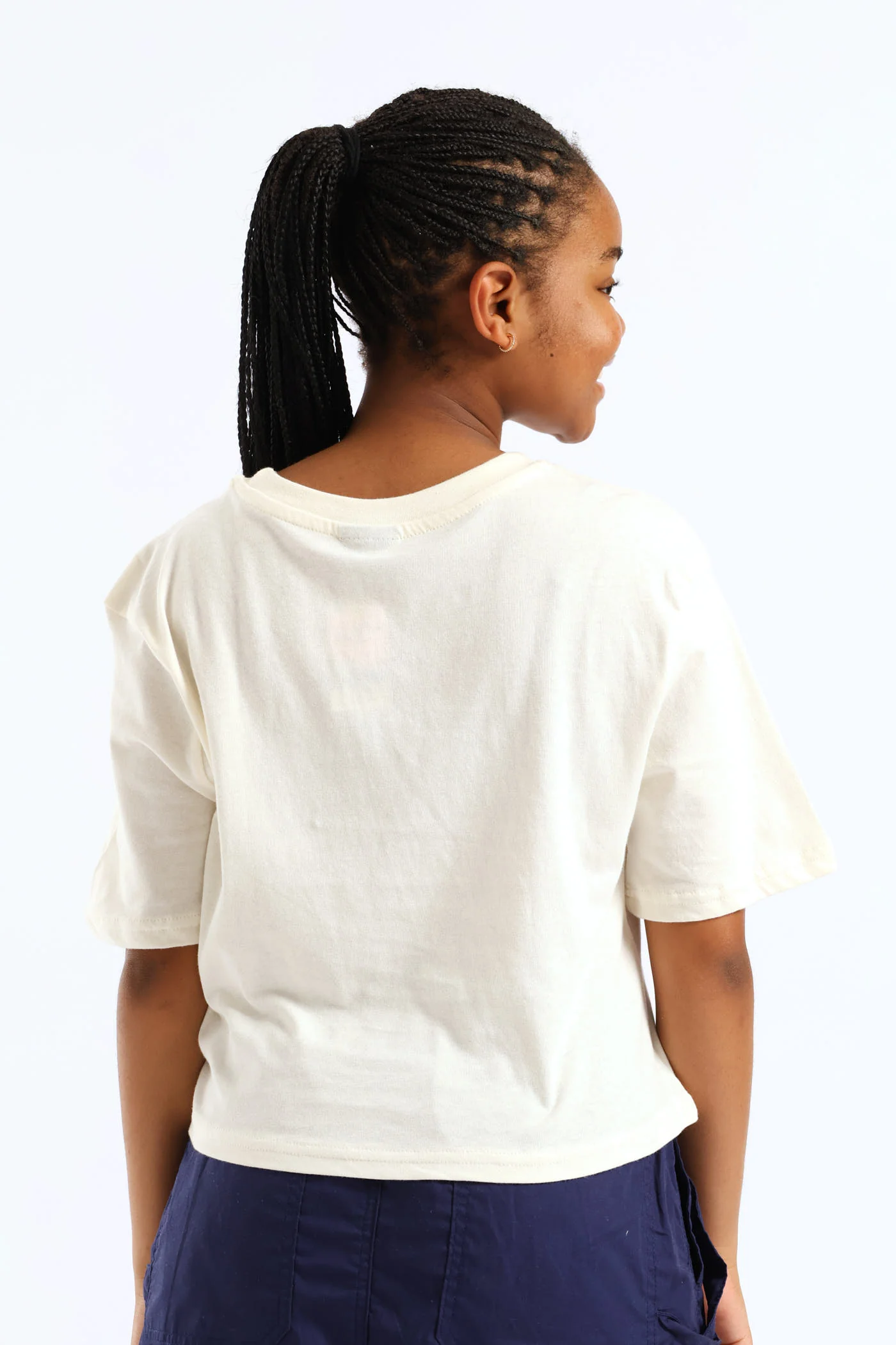 Girls In Vouge Doggie Tee - Cream - Image 4