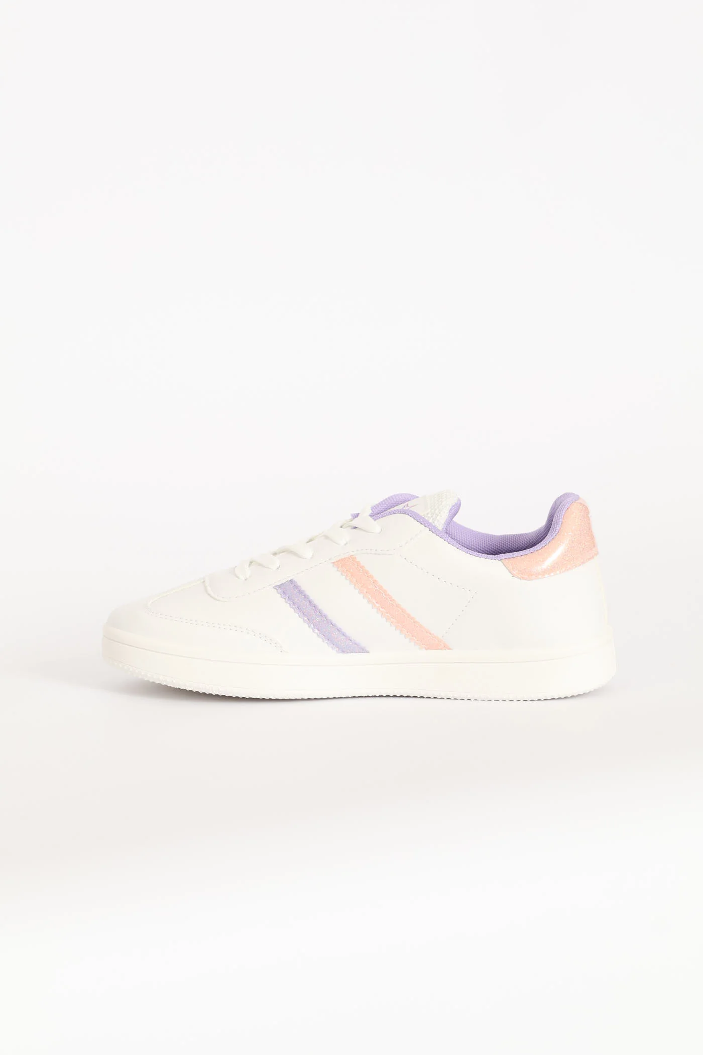 Girls Isla Fashion Sneaker - White/Pink - Image 5