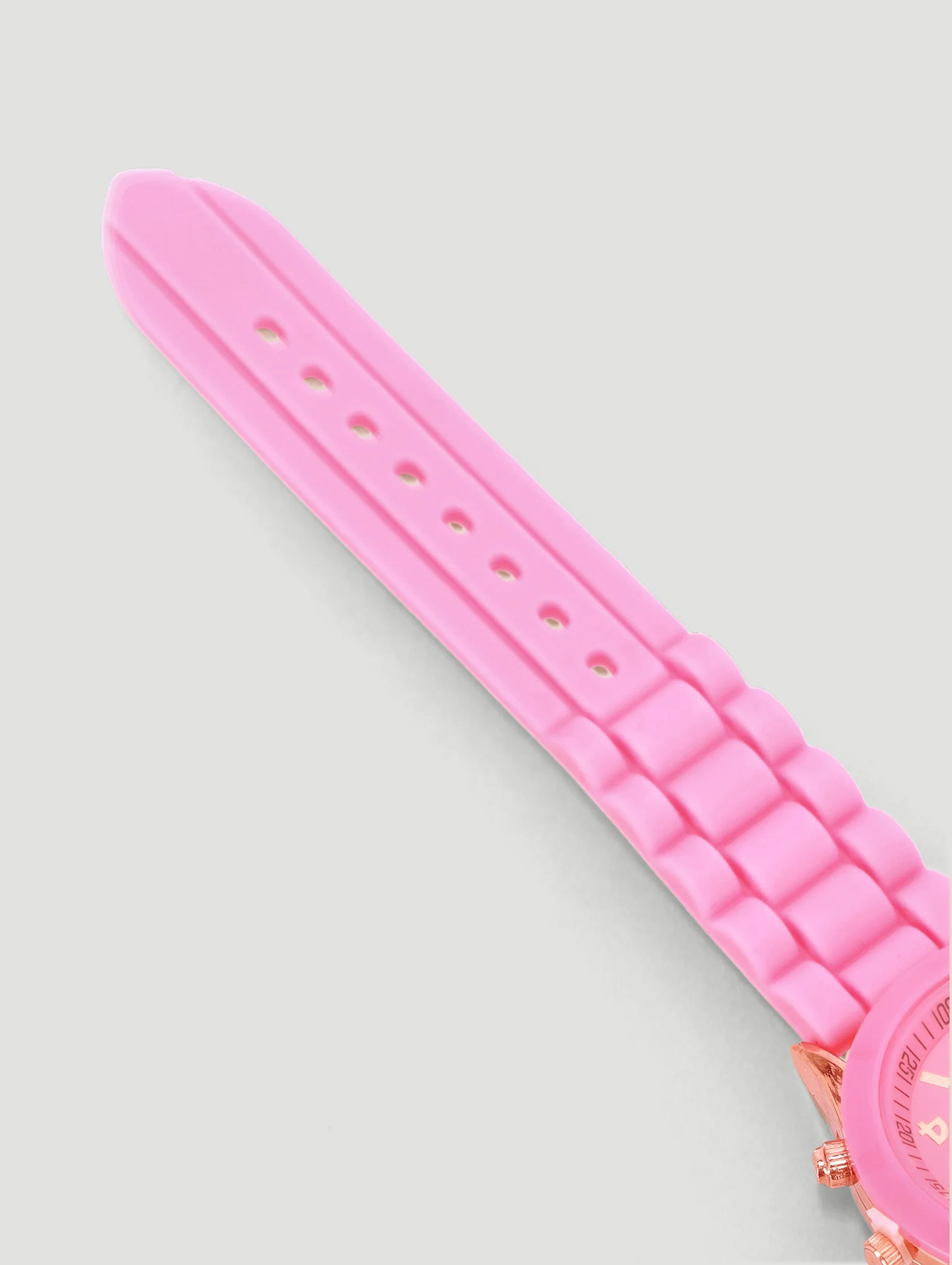 Girls Jelly Analogue Watch - Pink - Image 3