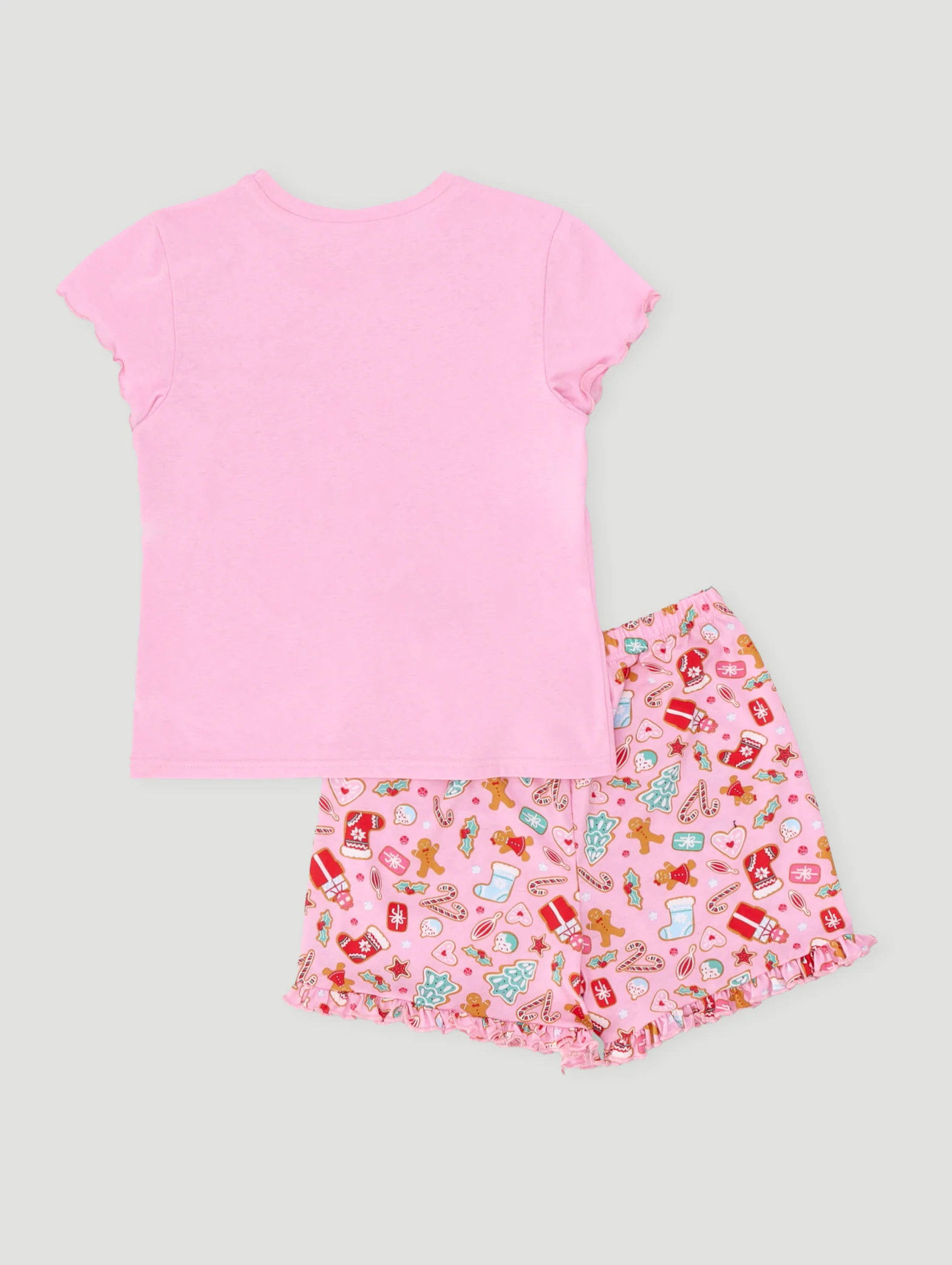 Girls Jolly Christmas Set - Pink - Image 2