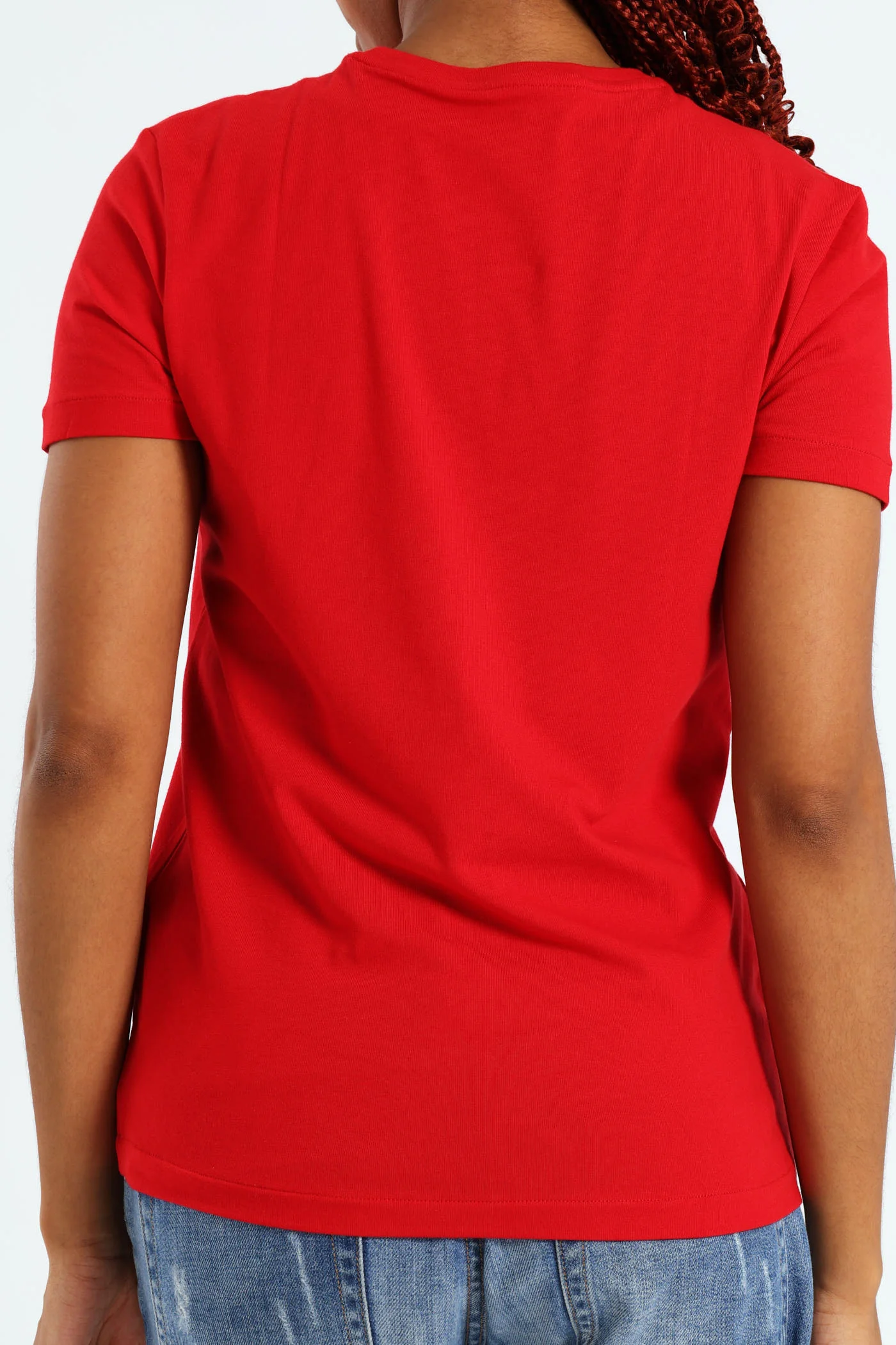 Girls Kelly Short Sleeve Tee - Red - Image 3