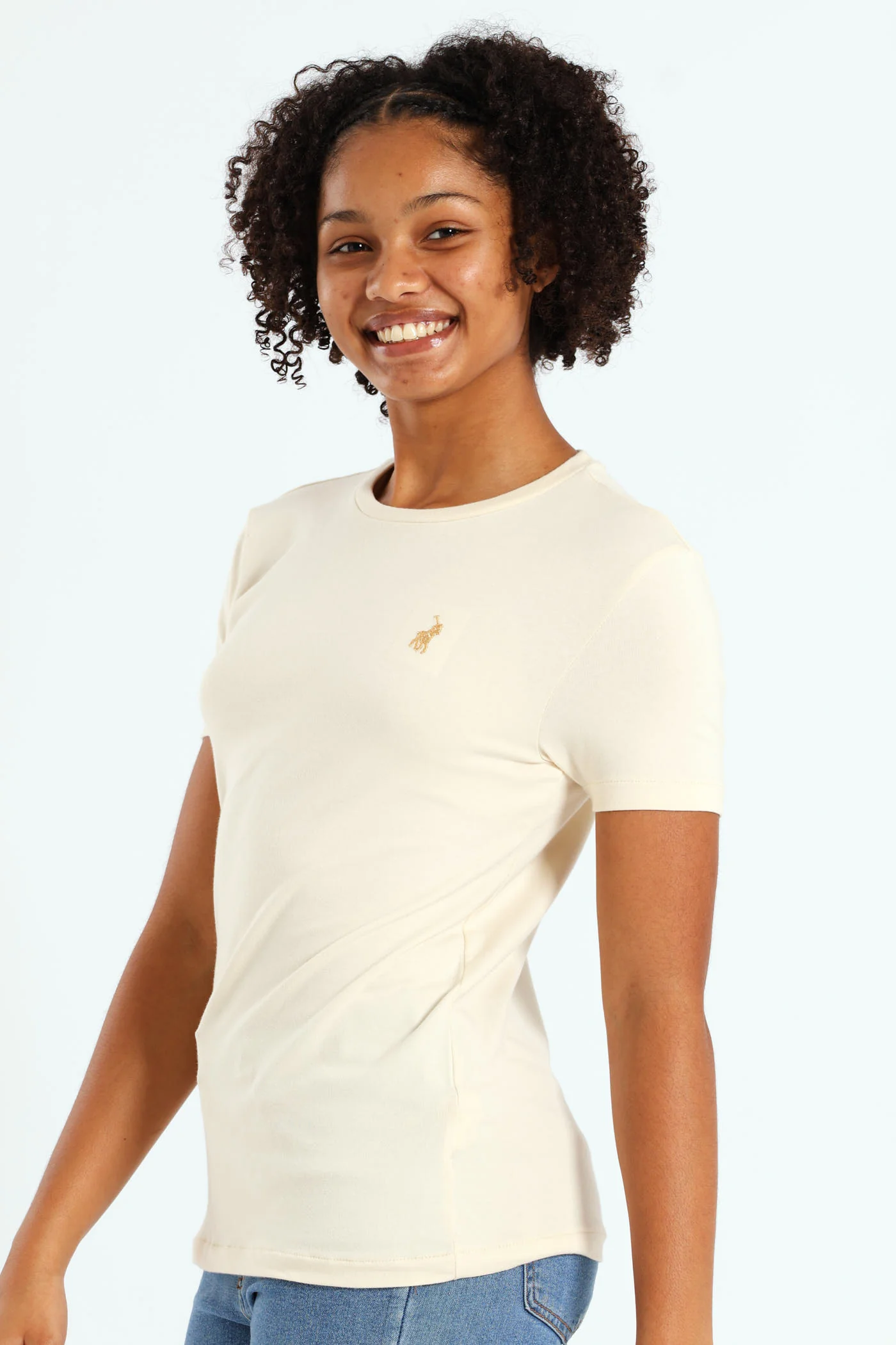 Girls Kelly Tee - Sand - Image 2