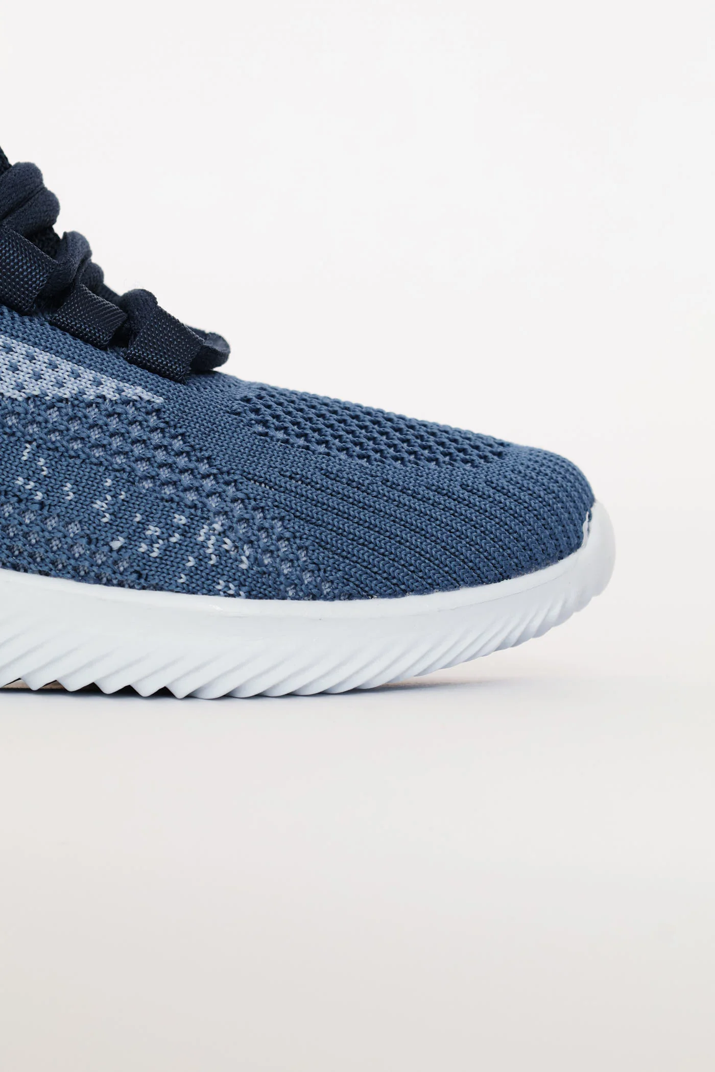 Girls Knit Trainer - Blue - Image 6