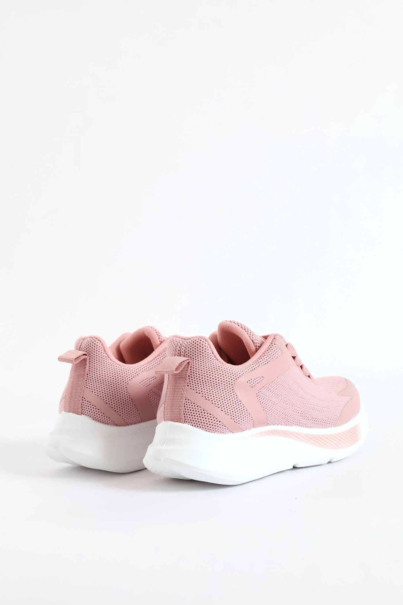 Girls Knit Trainer - Pink - Image 2