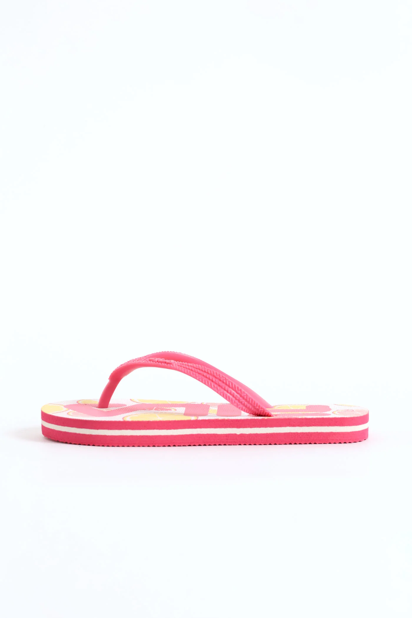 Girls Lemon Flip Flop - Pink - Image 4