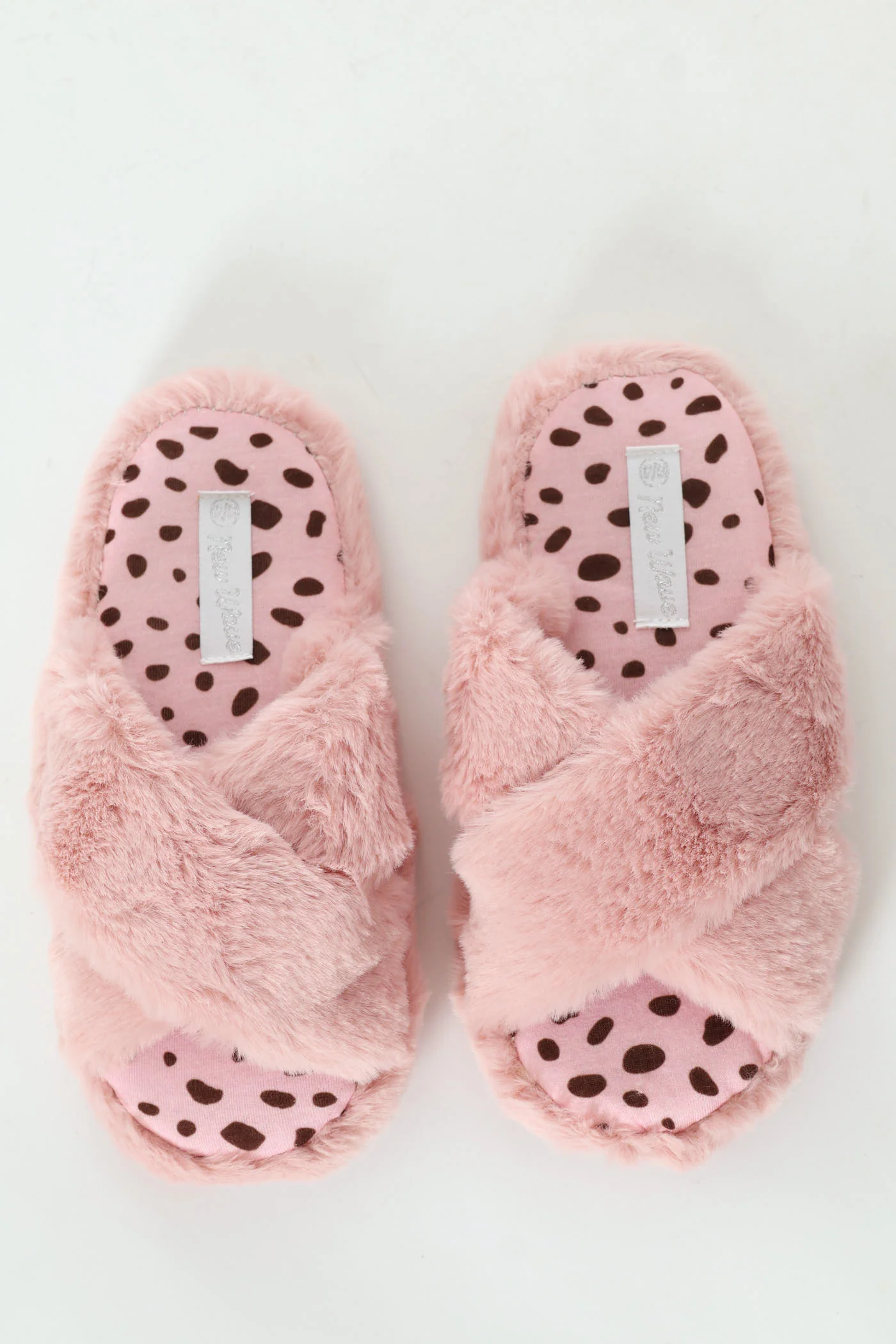 Girls Leopard Open Toe Slipper - Pink - Image 2