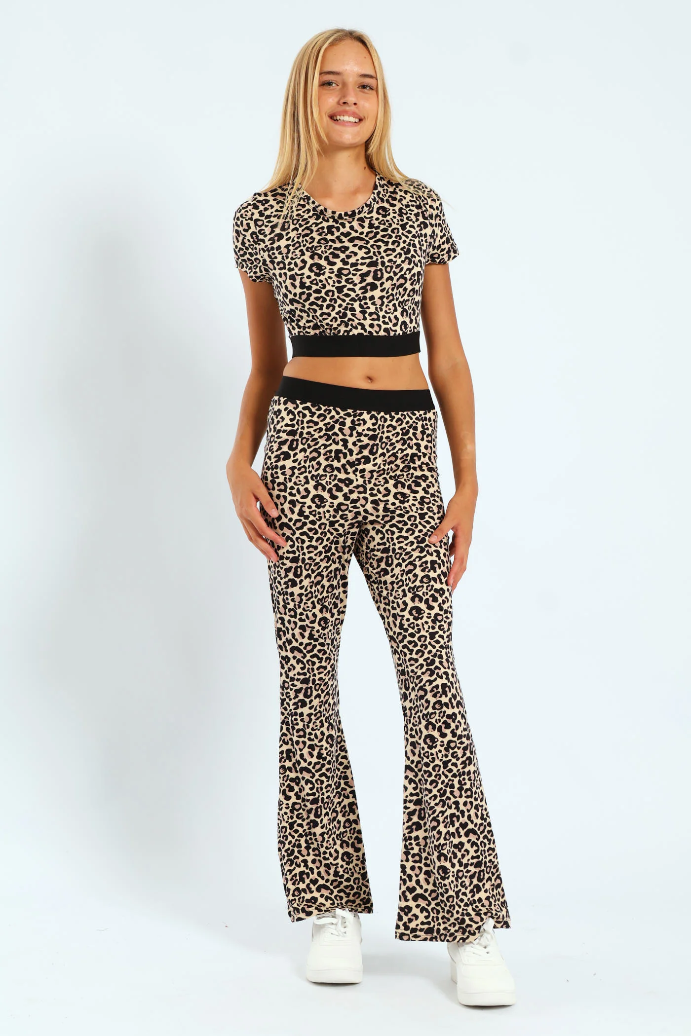 Girls Leopard Print Pants - Image 3