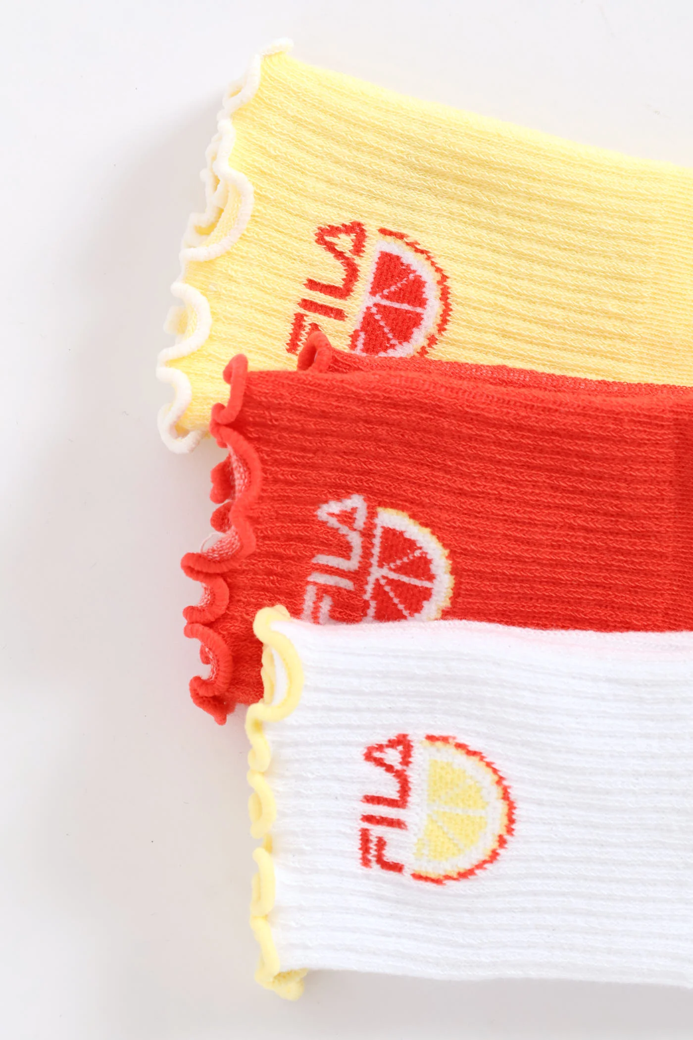 Girls Lettuce Edge Tube Sock - Multi - Image 2