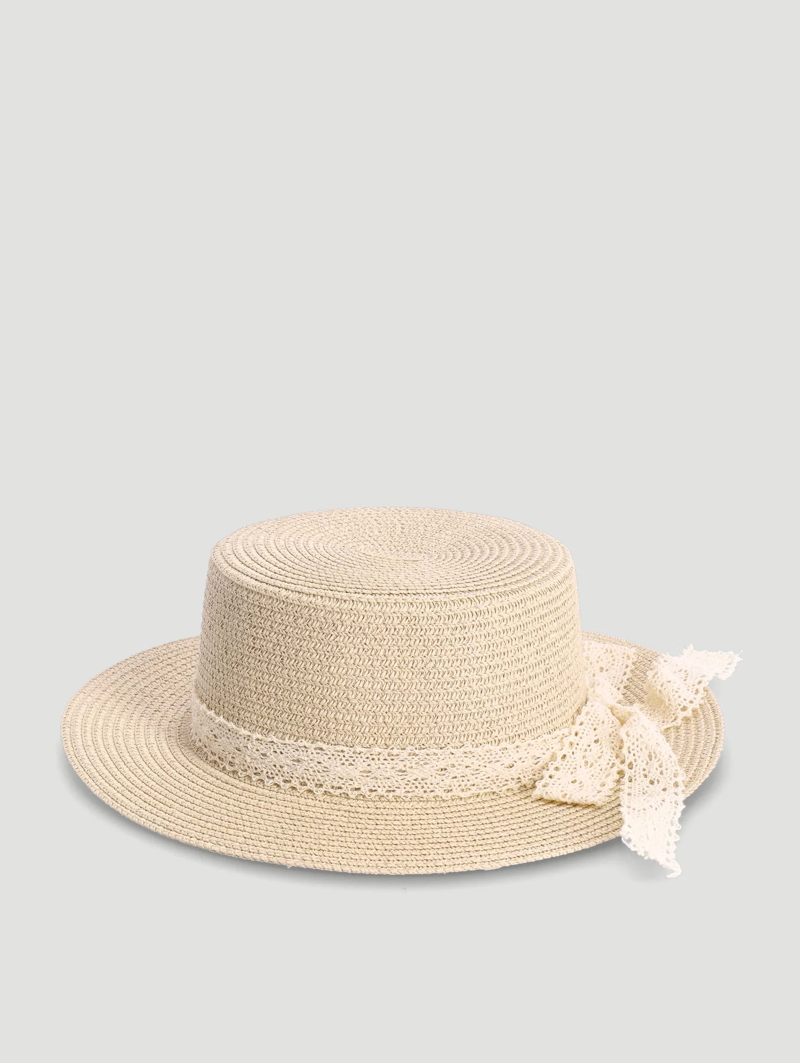 Girls Lighter Shade Straw Hat - Nude - Image 4