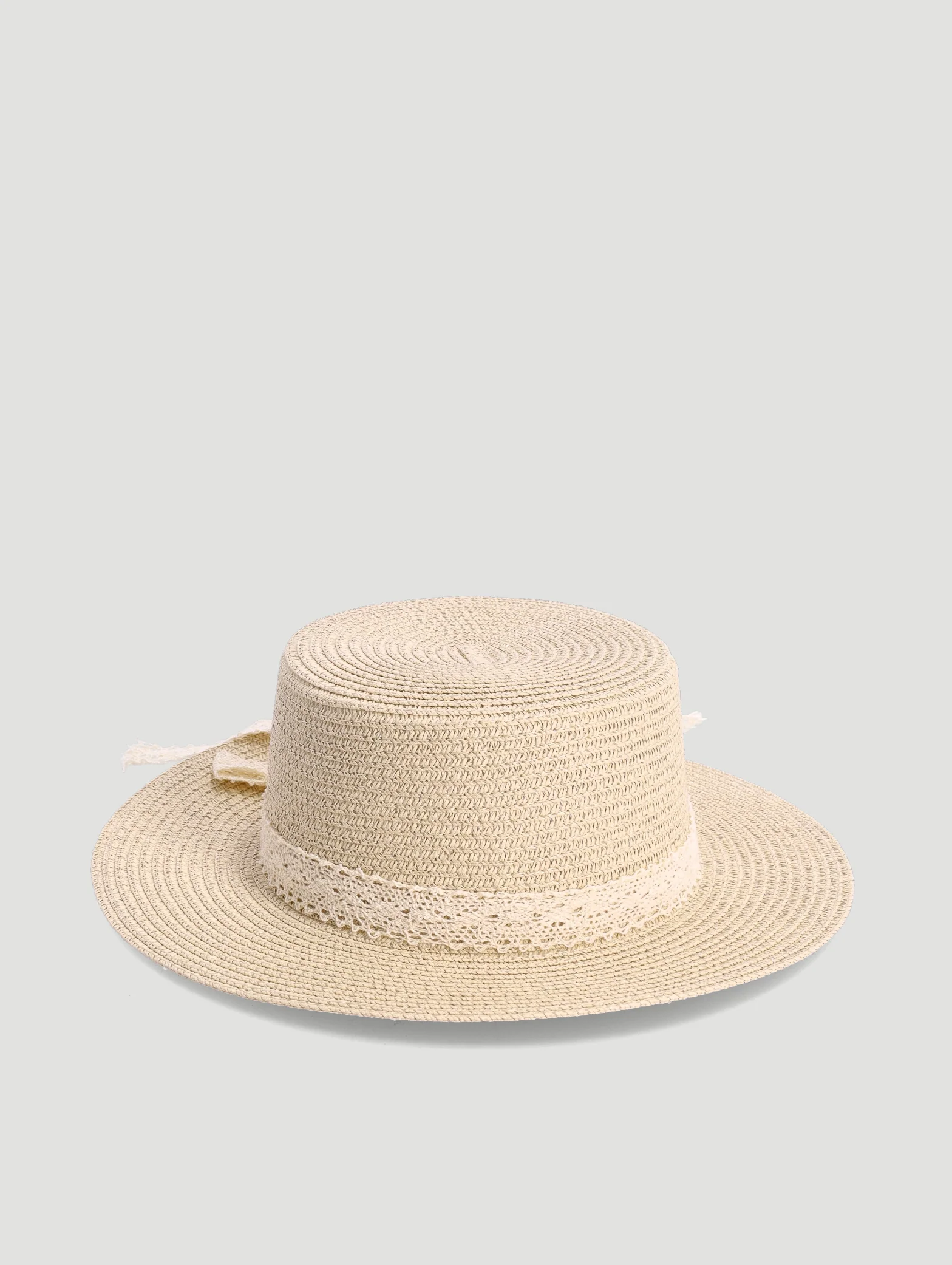 Girls Lighter Shade Straw Hat - Nude - Image 5