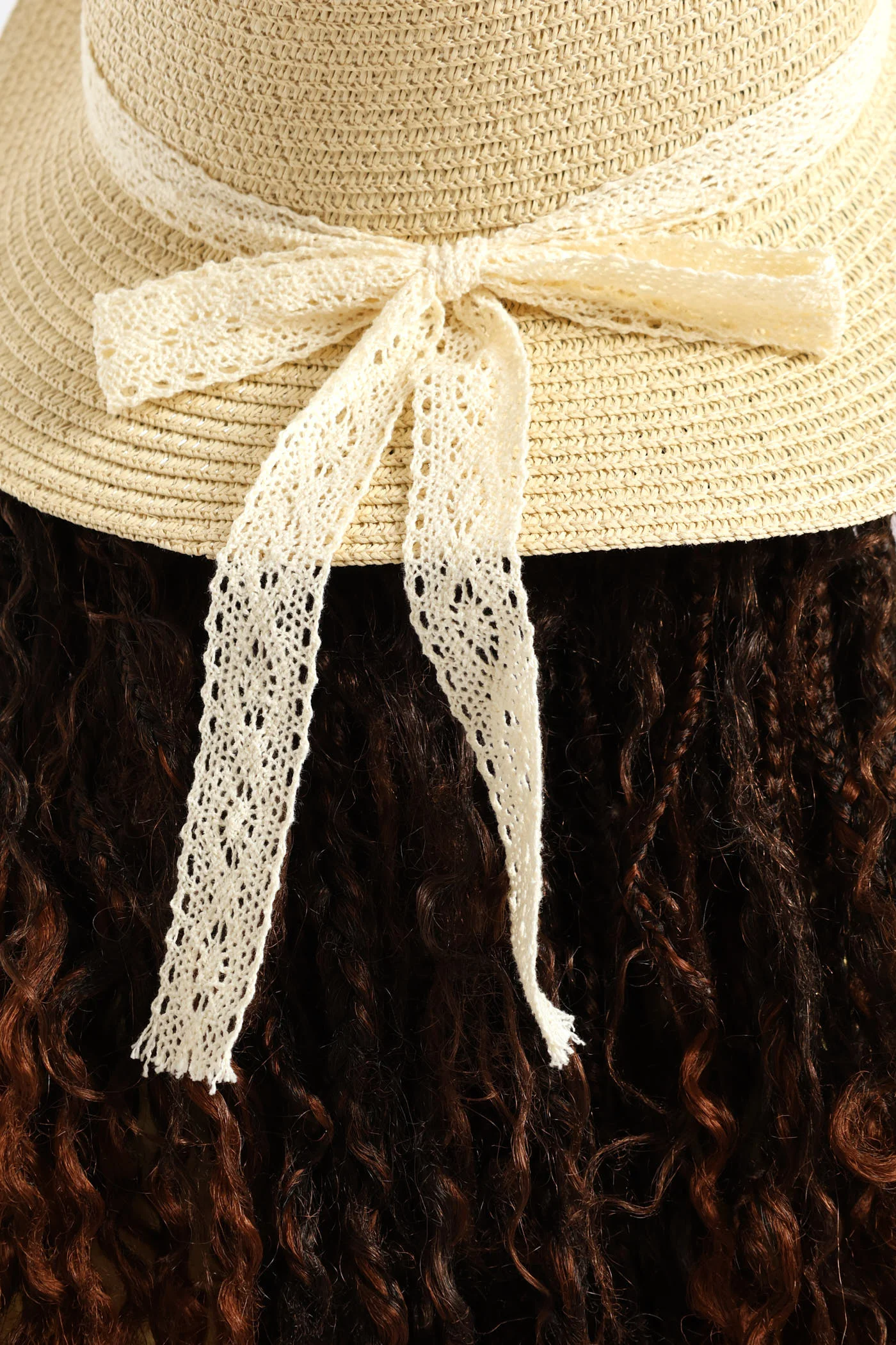 Girls Lighter Shade Straw Hat - Nude - Image 8