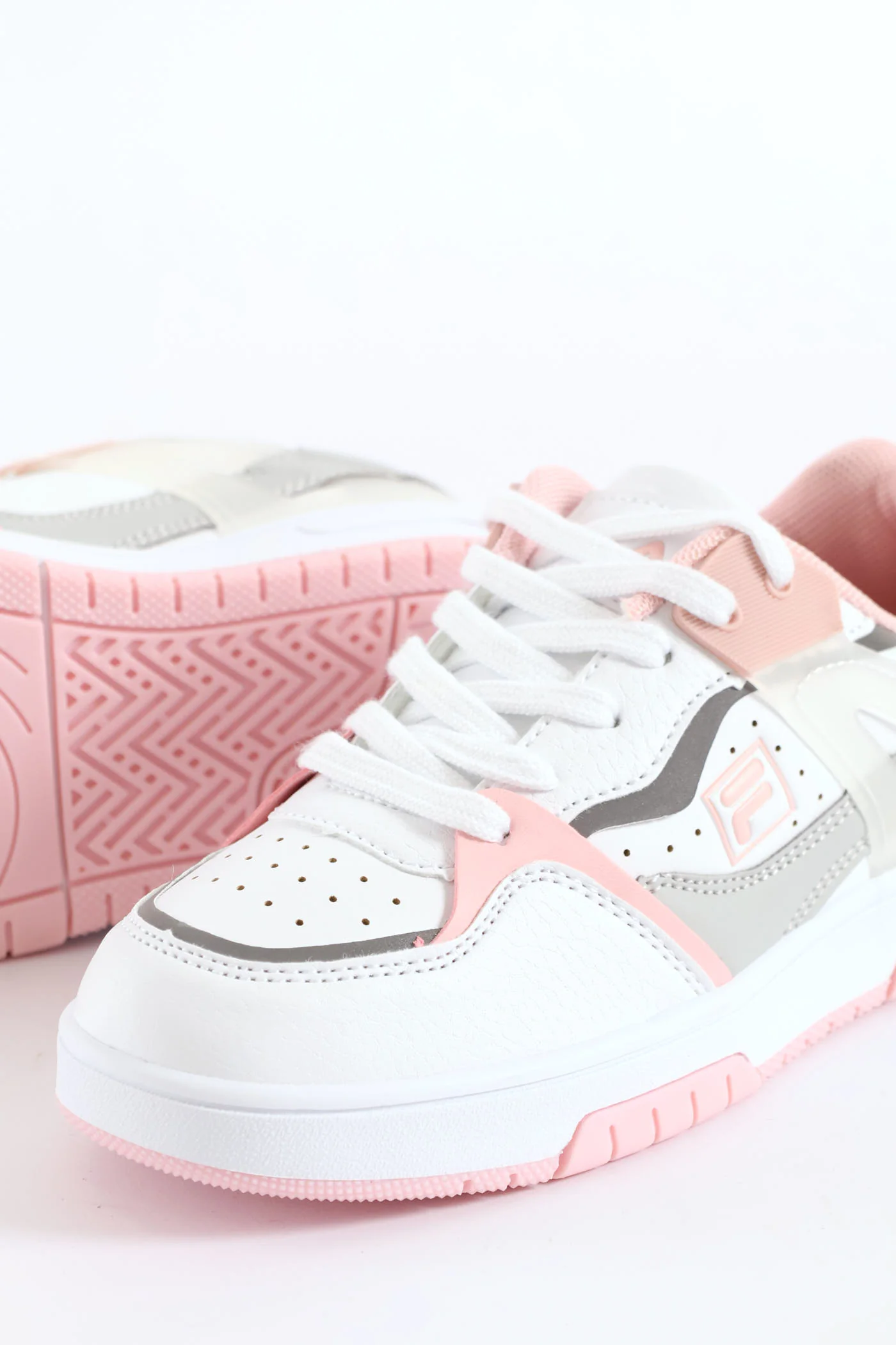 Girls Lilo Sneaker - White/Lilac - Image 6