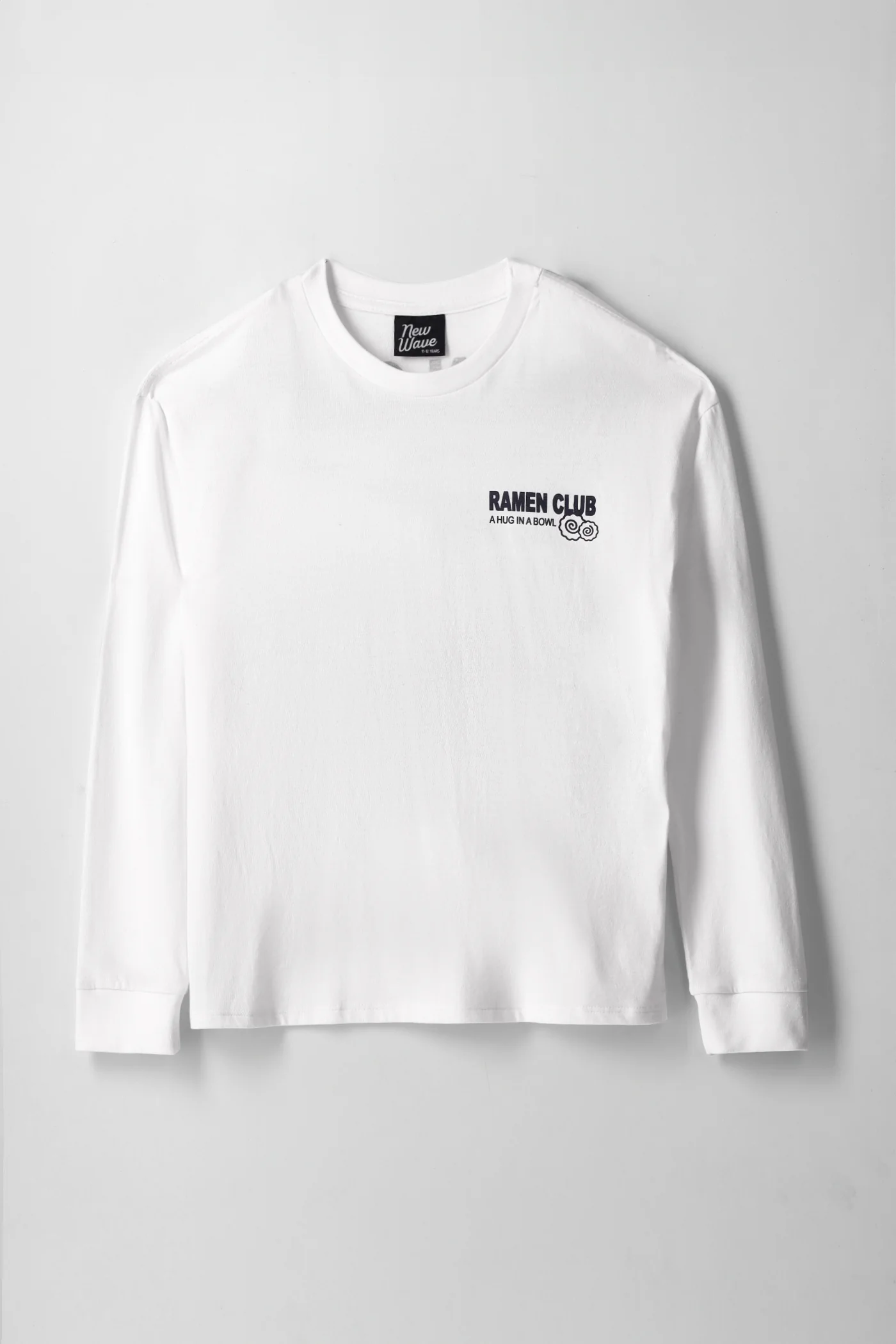 Girls Long Sleeve Ramen Noodles Print Tee - White - Image 2