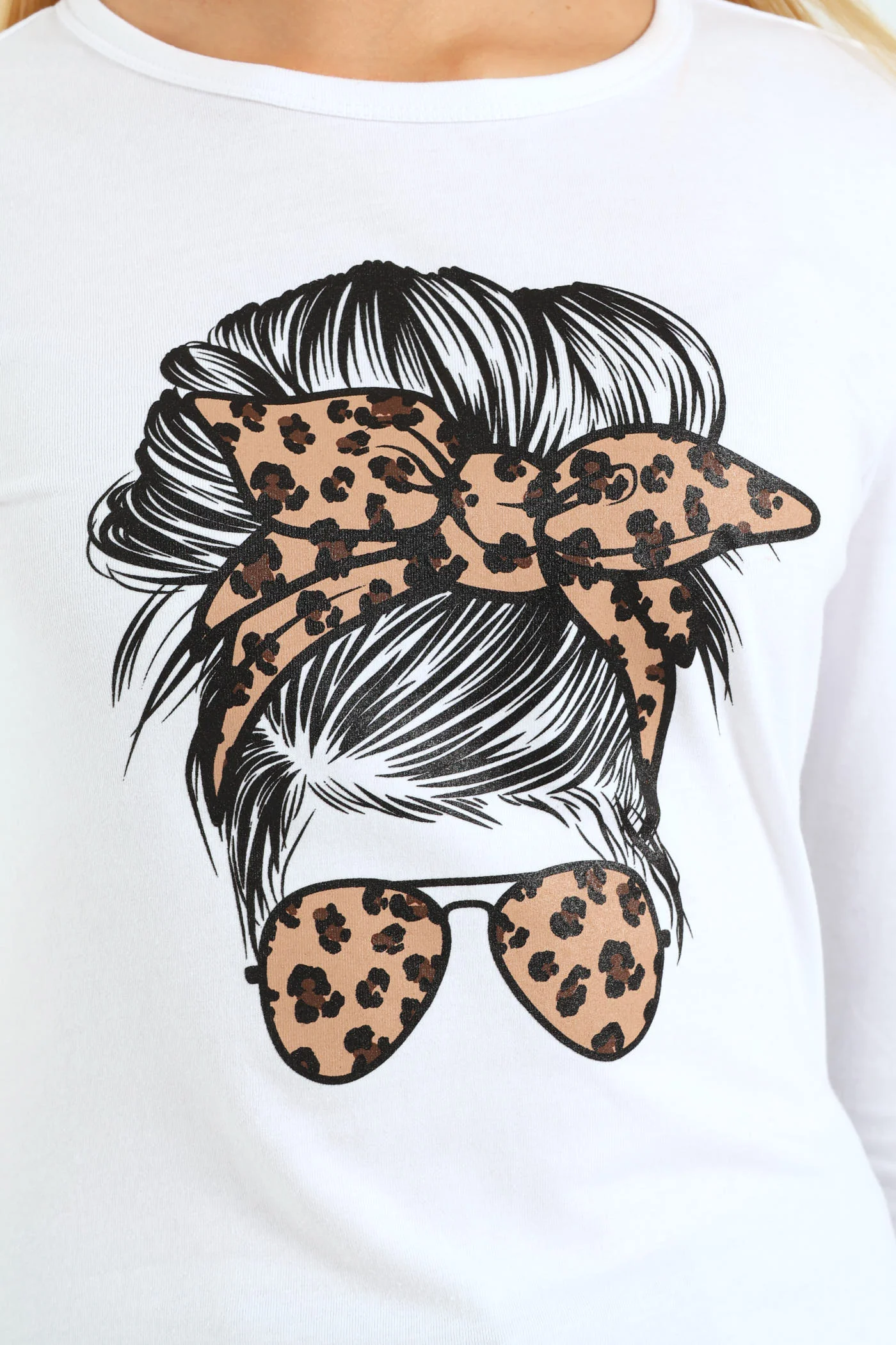 Girls Long Sleeve Regular Tee - White - Image 3