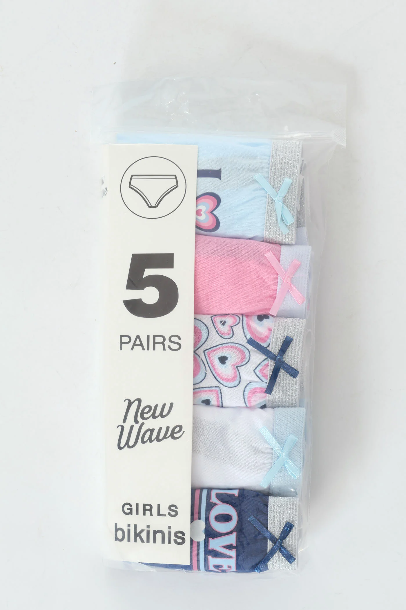 Girls Love Hearts Panties - Navy - Image 2