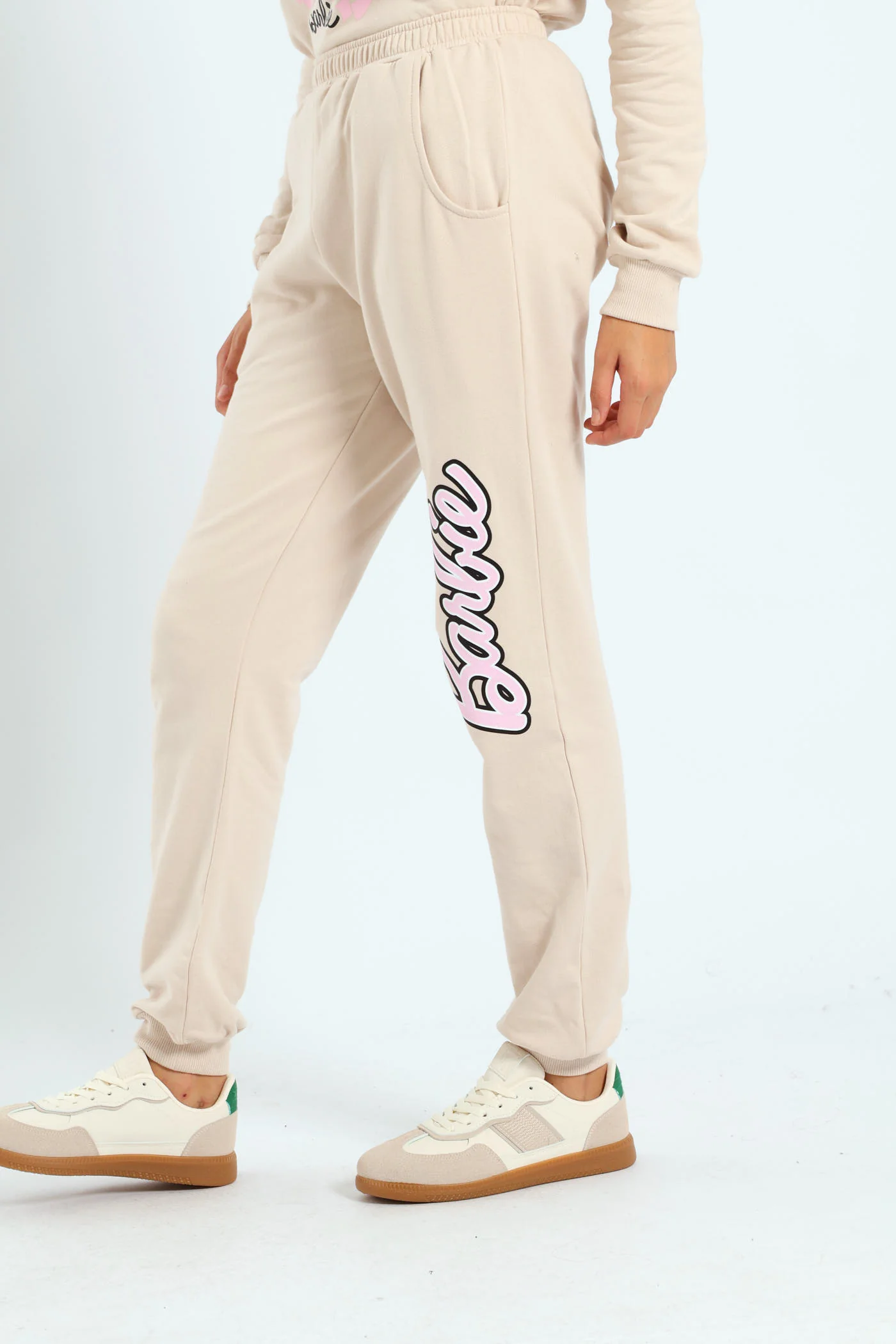 Girls Malibu Fleece Jogger - Stone - Image 3