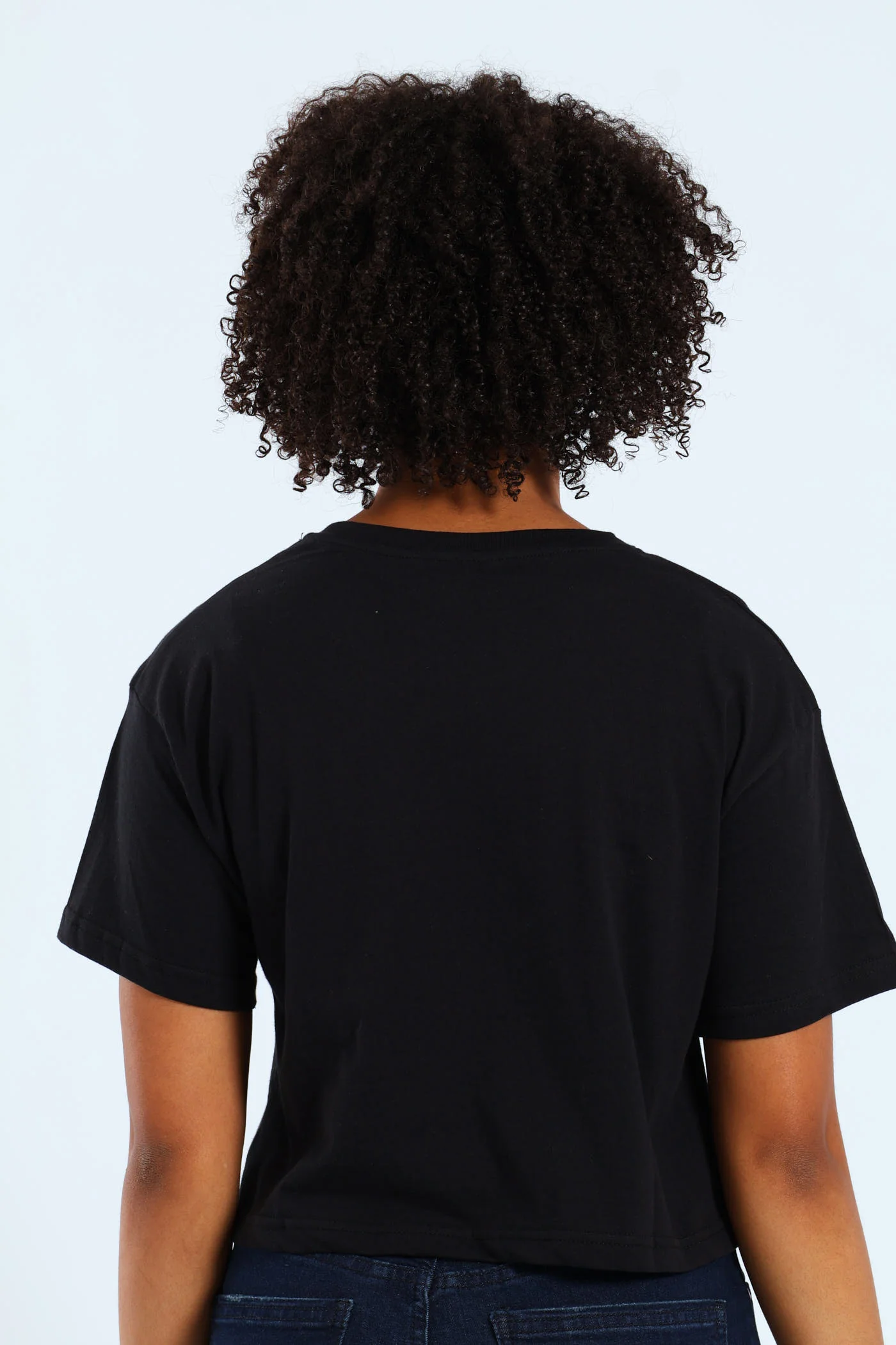 Girls Mickey Boxy Tee - Black - Image 3