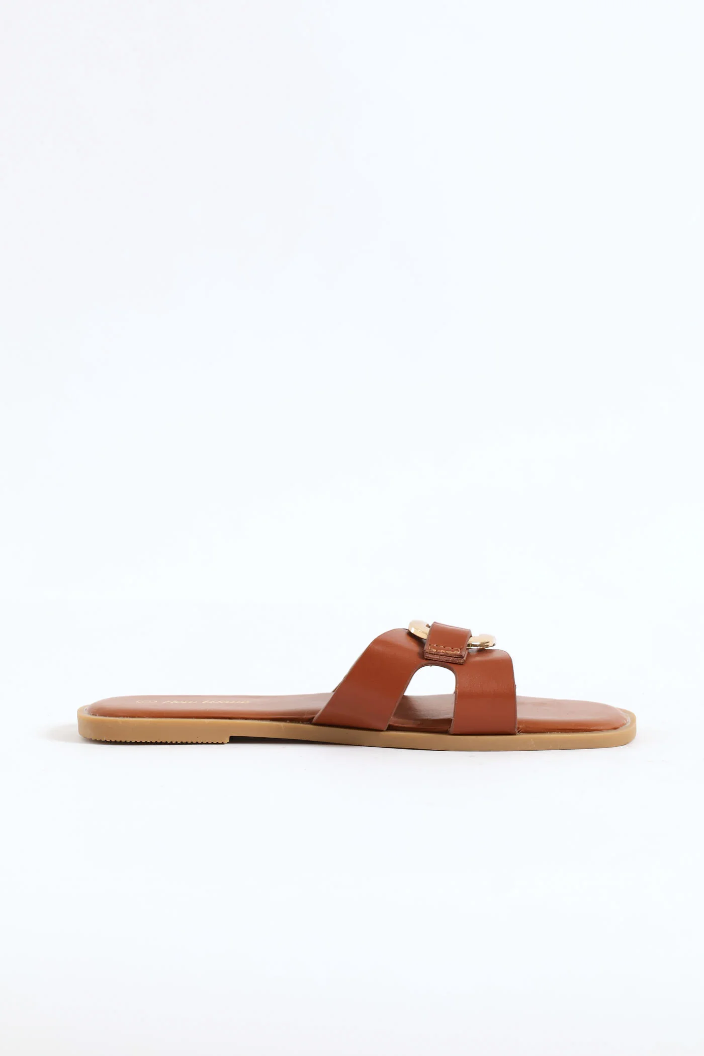 Girls Mini Flat Sandal - Tan - Image 3