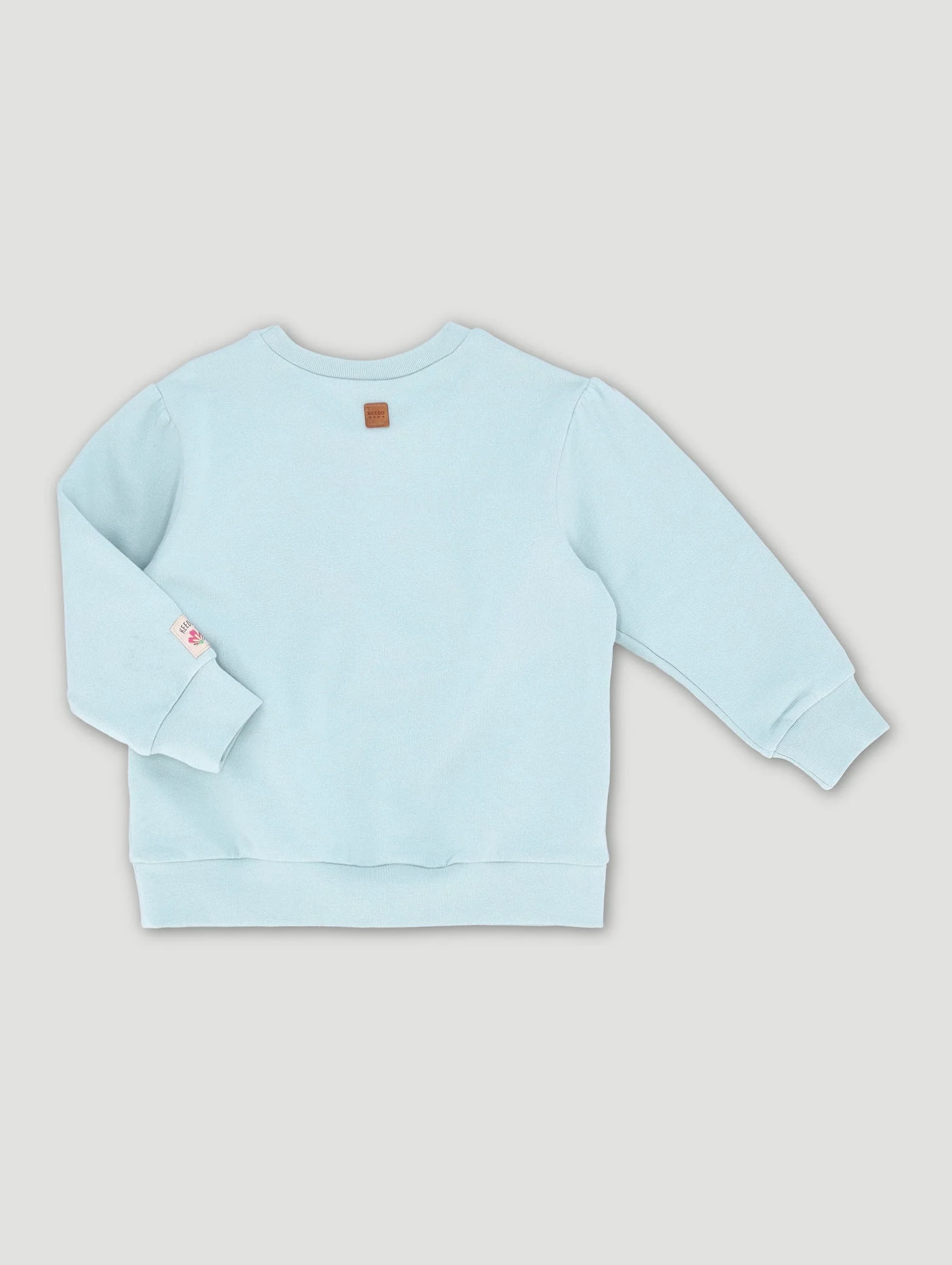 Keedo Girls Mint Logo Sweat Top with Embroidered Flower Details - Image 2