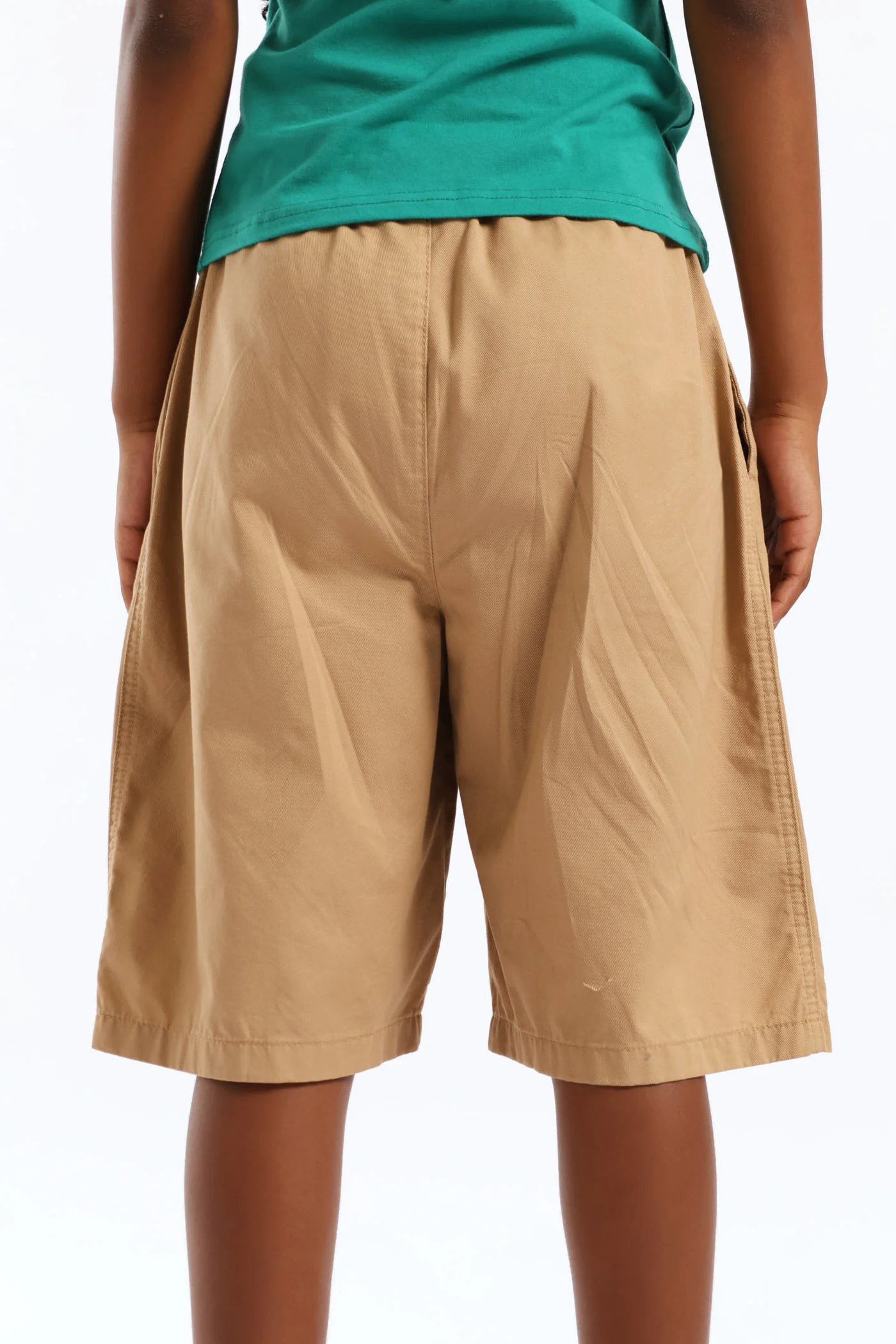 Girls Multi Pocket Bermuda Twill Shorts - Khaki - Image 4