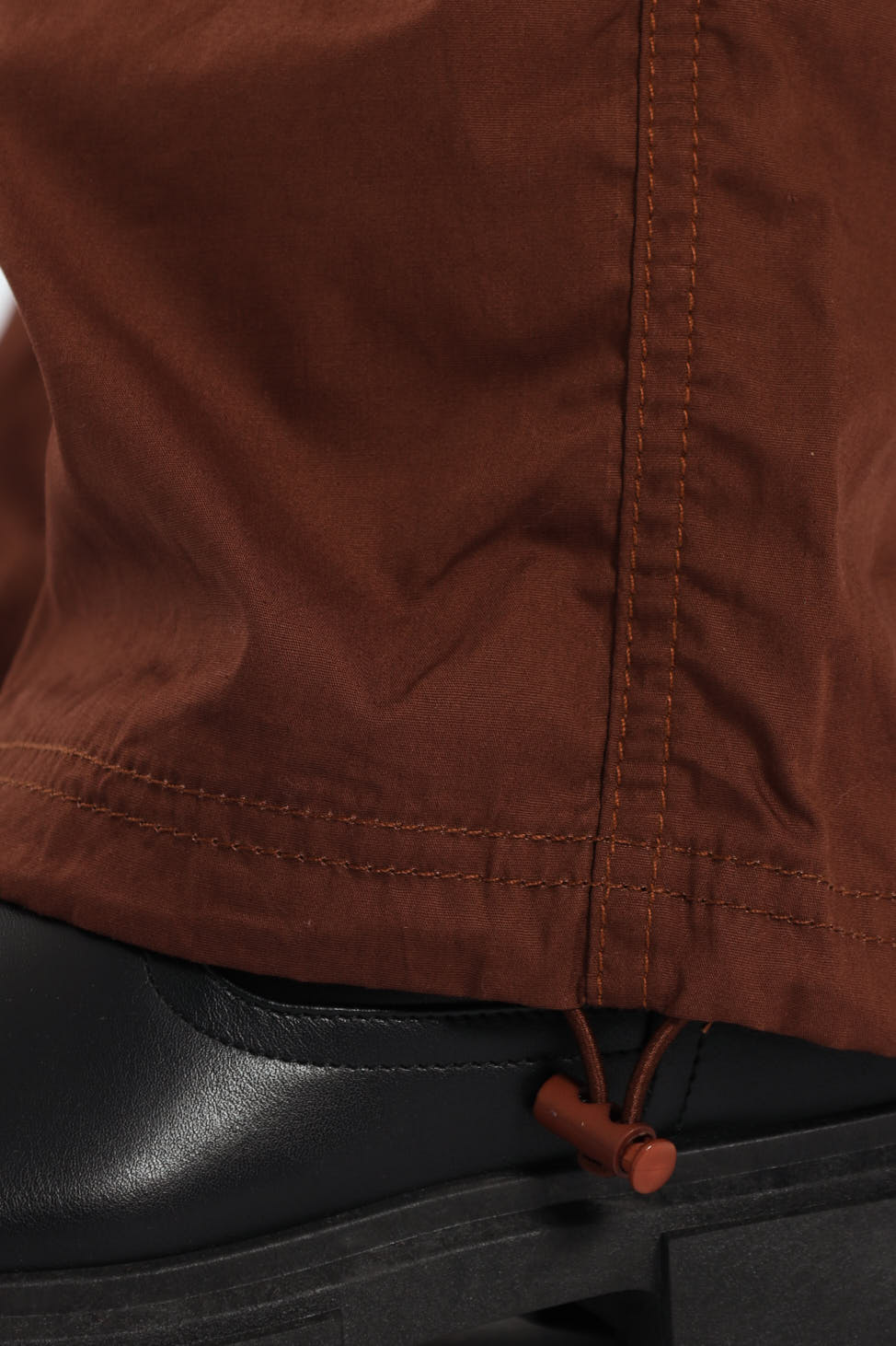 Girls Multi Pocket Parachute Pants - Brown - Image 6