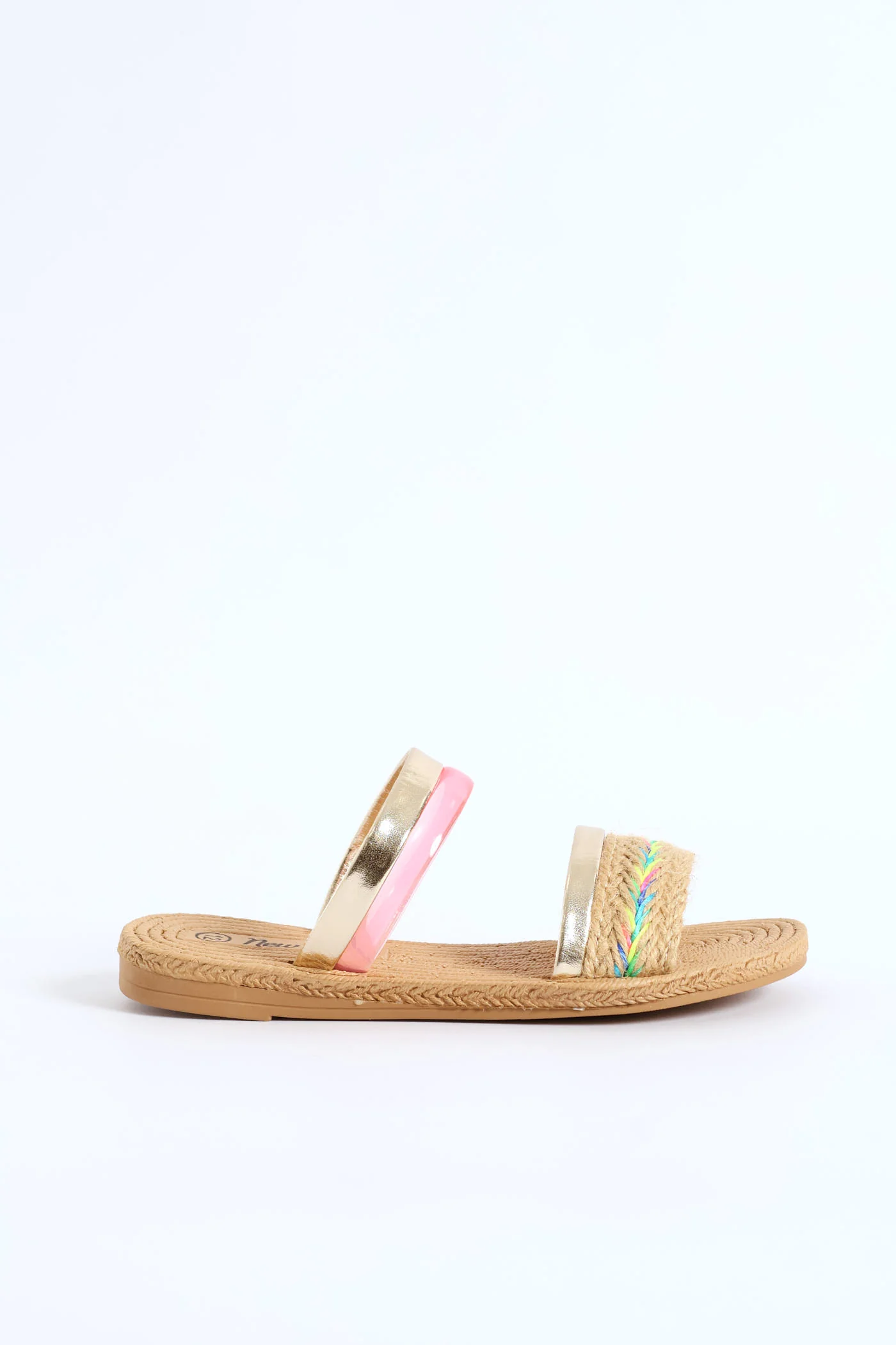 Girls Multi Weave Eva Sandal - Natural - Image 3