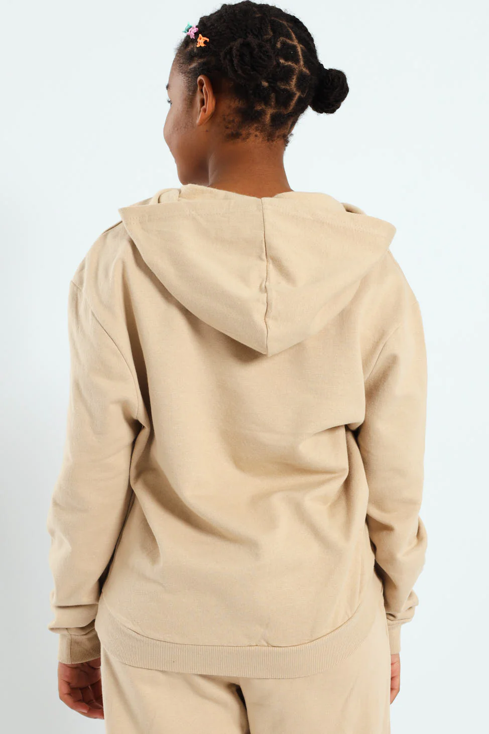 Girls New York Fleece Top - Tan - Image 4
