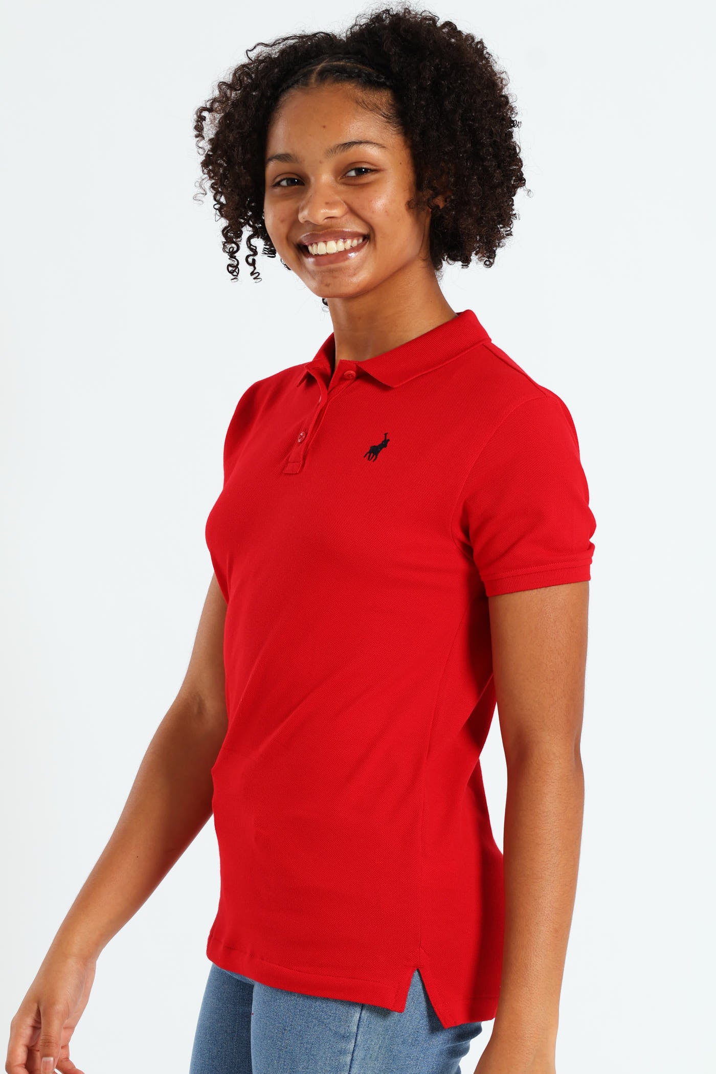 Girls Nina Golfer - Red - Image 2