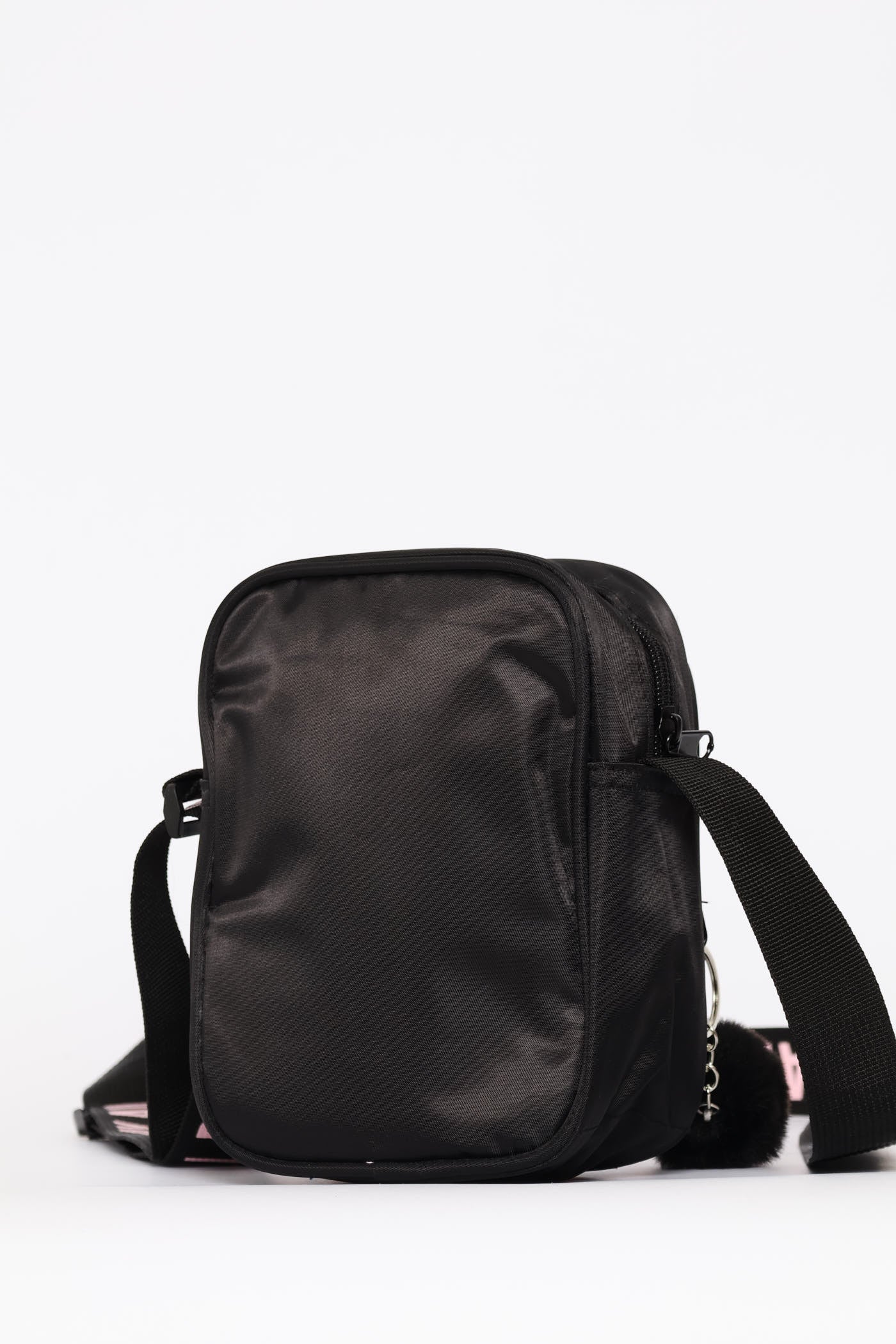 Girls Nylon Sling Bag - Black - Image 4