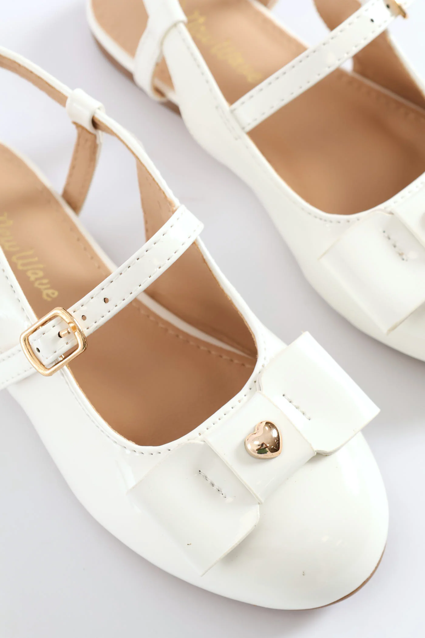 Girls Occasion Heeled Pump - White - Image 2