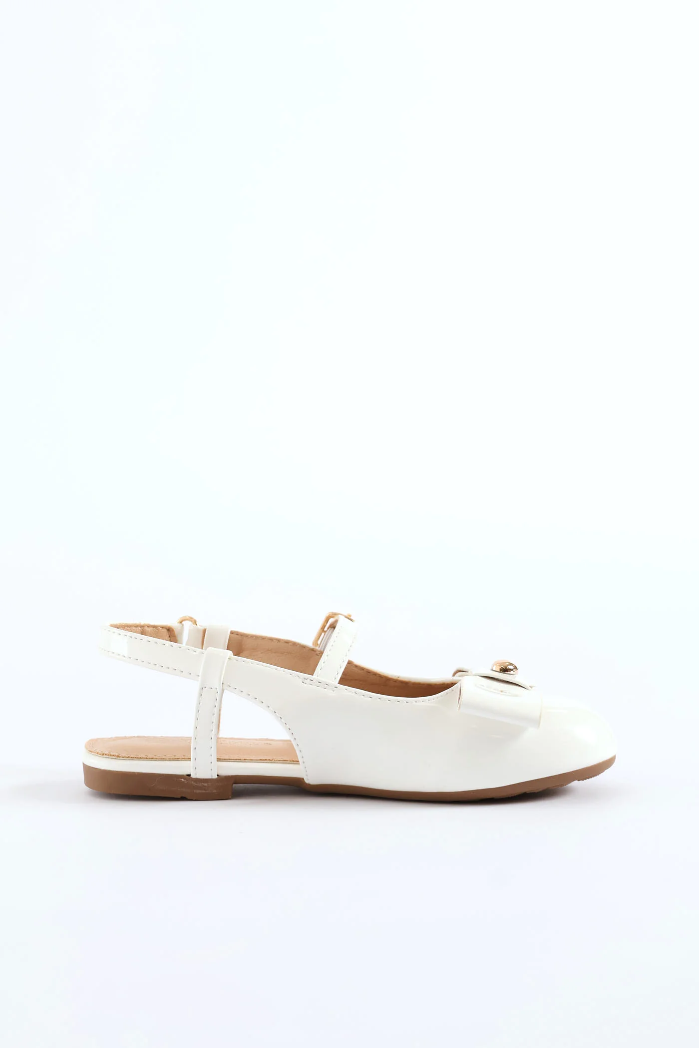 Girls Occasion Heeled Pump - White - Image 3
