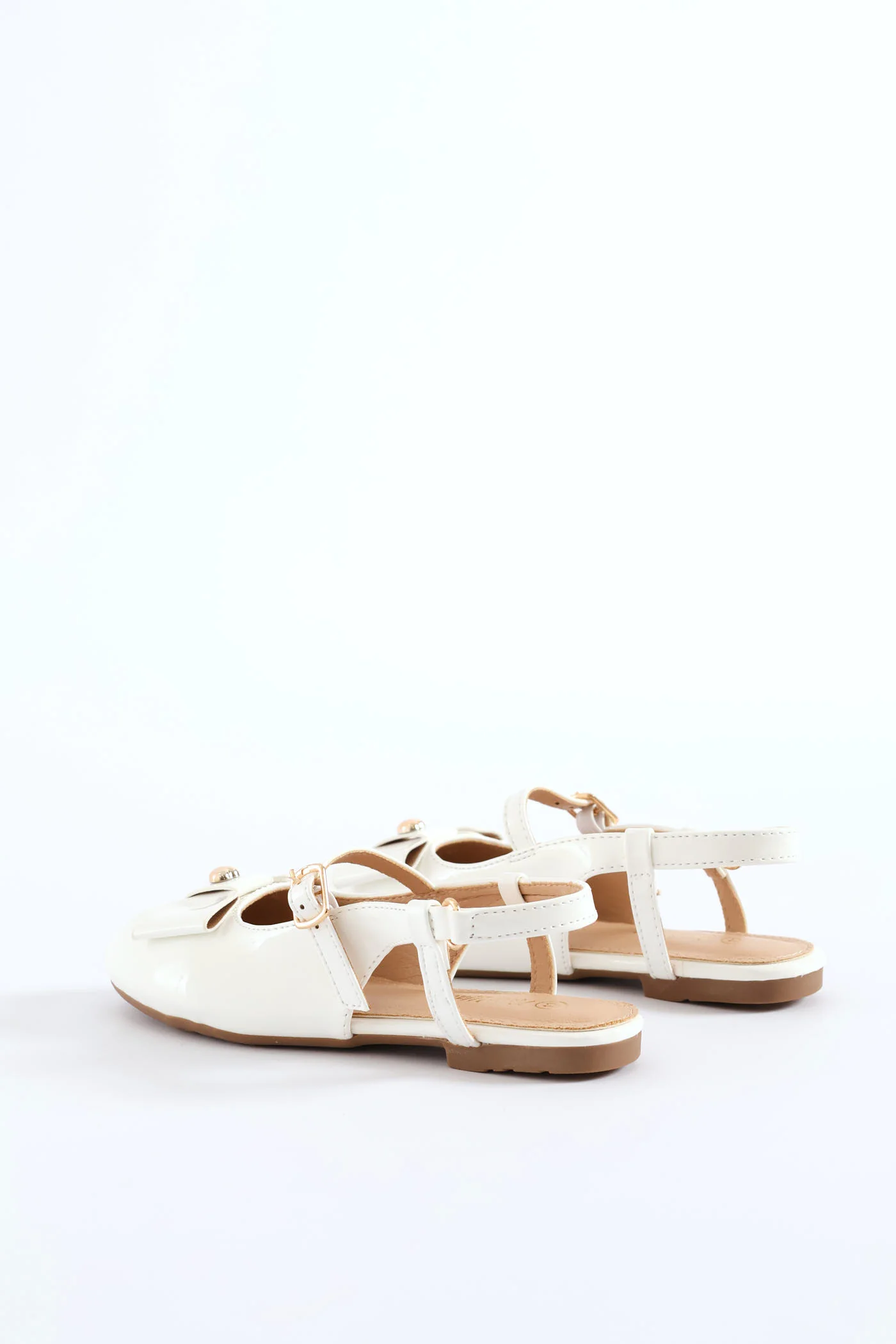 Girls Occasion Heeled Pump - White - Image 4