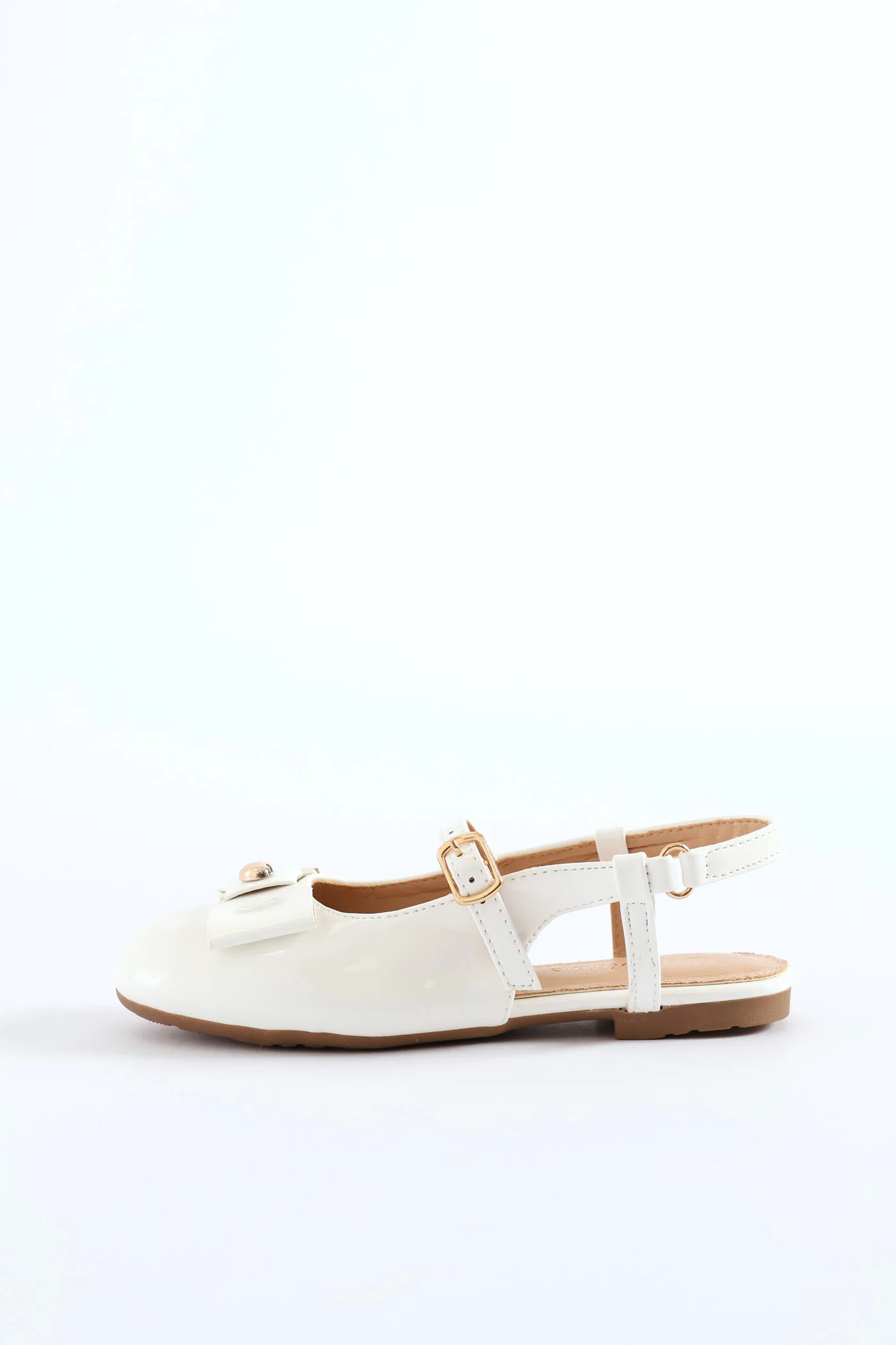 Girls Occasion Heeled Pump - White - Image 5