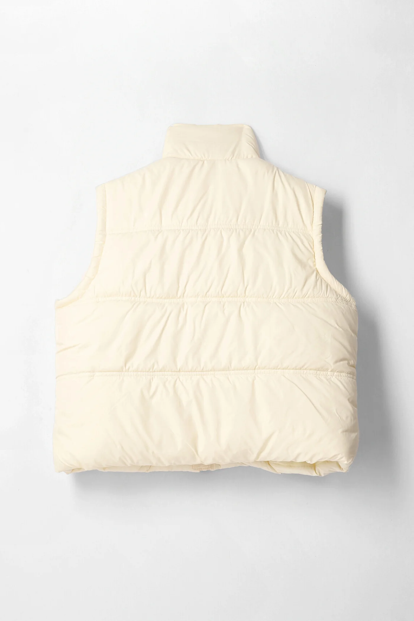 Girls Oversized Gilet Puffer - Butter Yellow - Image 2