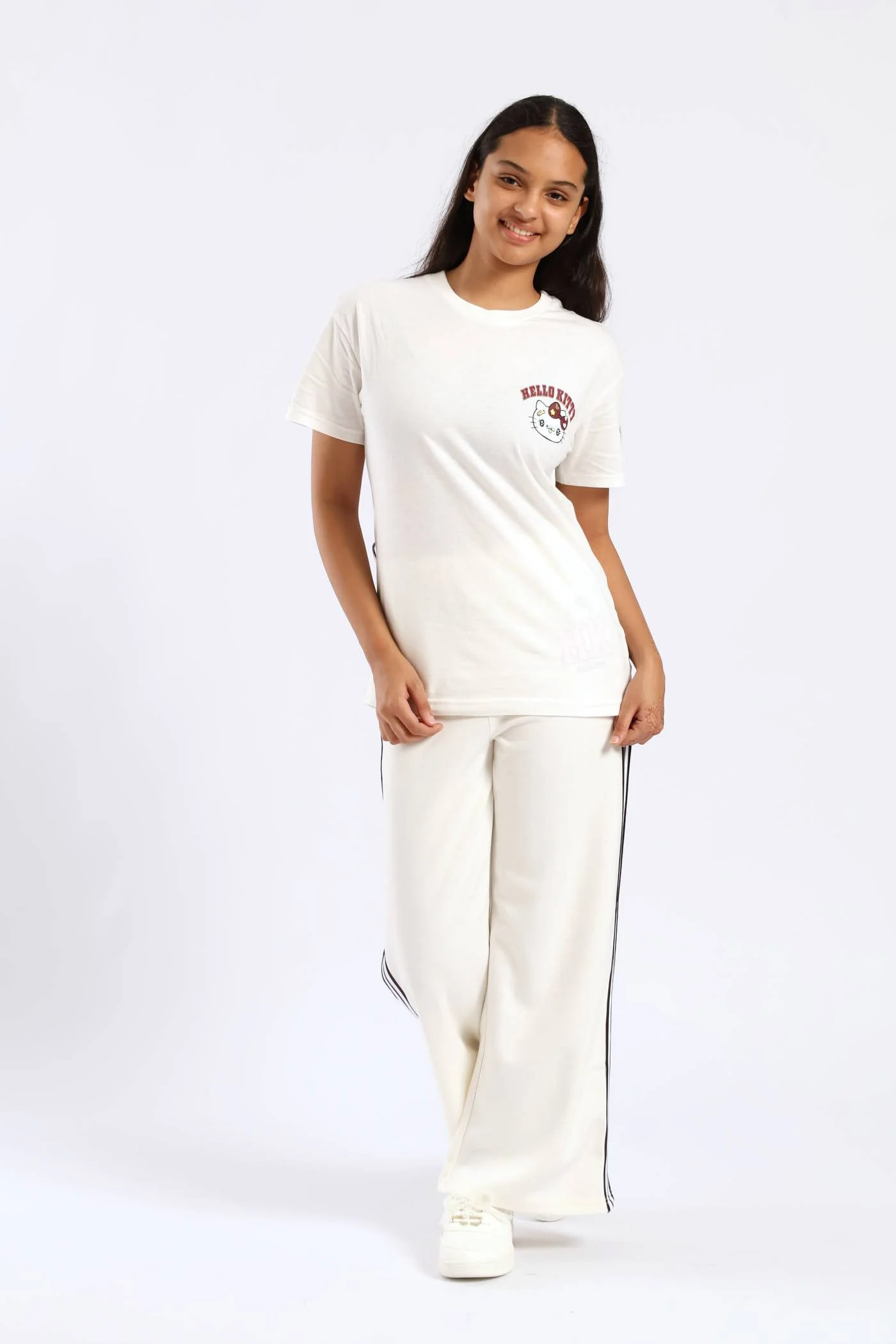 Girls Oversized Tee - Milk - Image 2