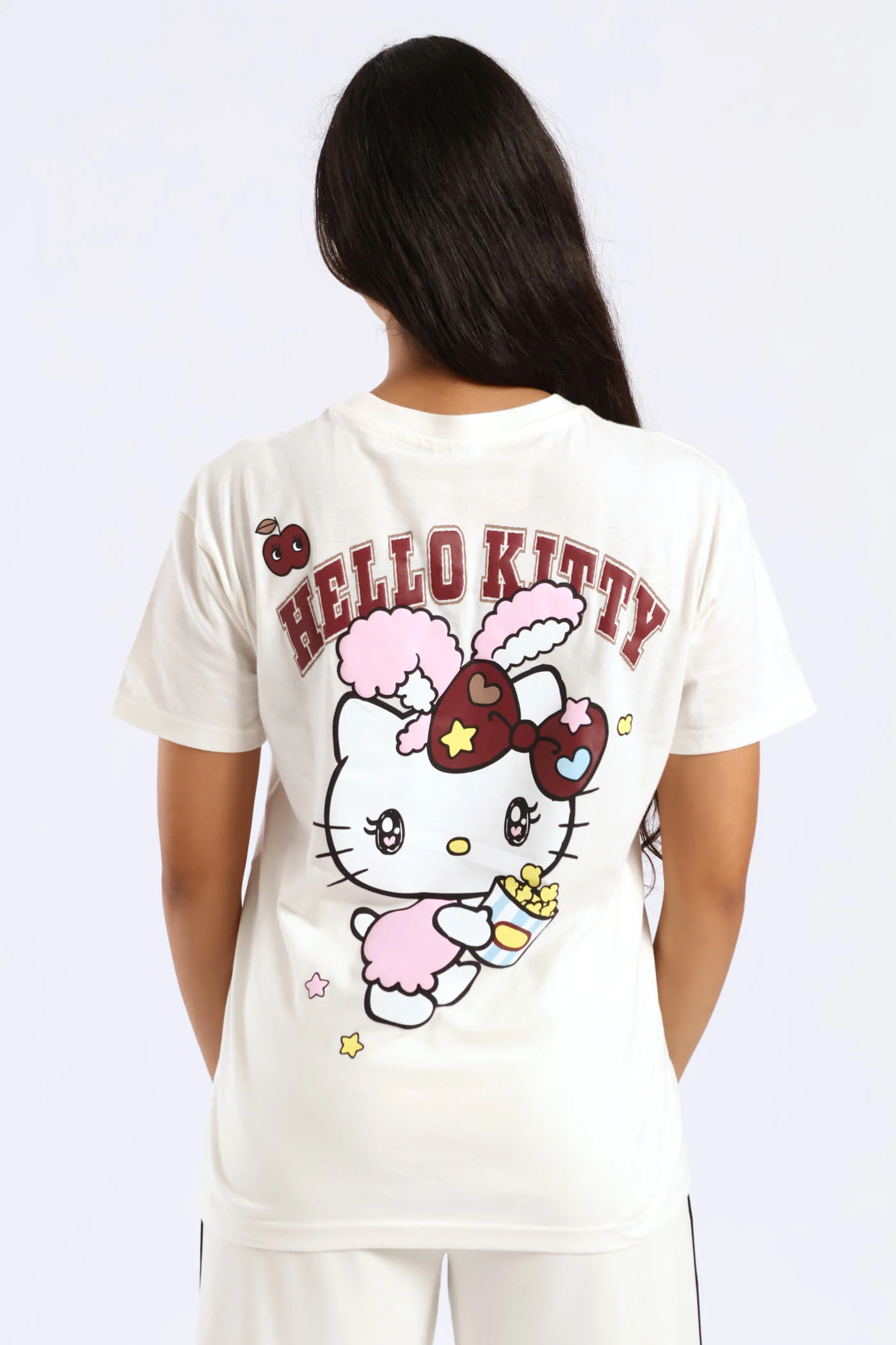 Girls Oversized Tee - Milk - Image 4