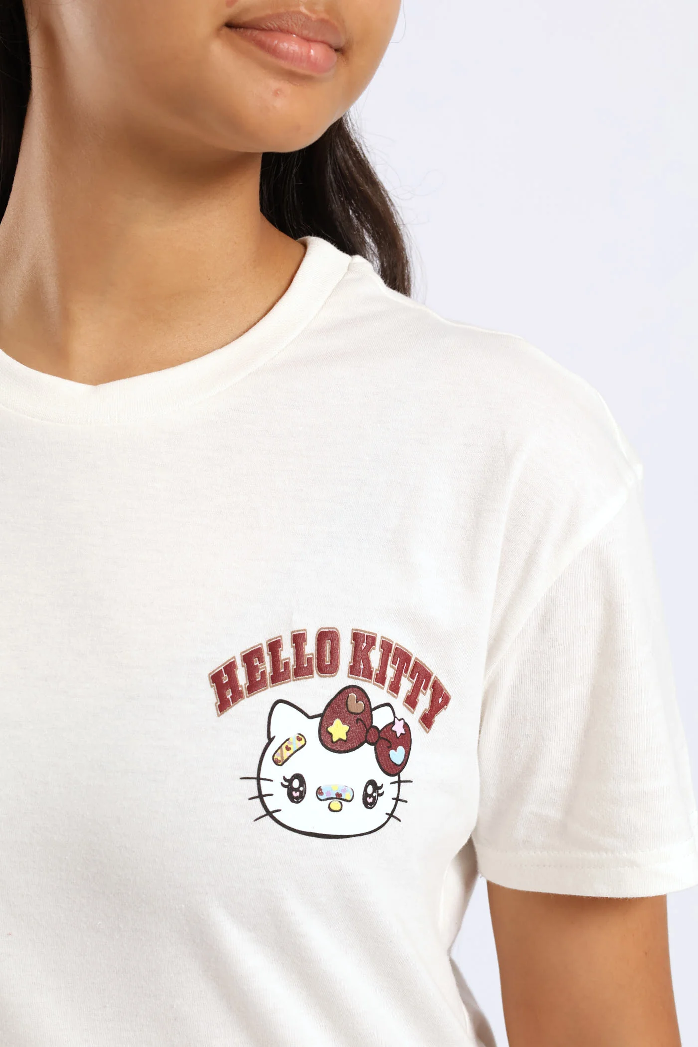 Girls Oversized Tee - Milk - Image 5
