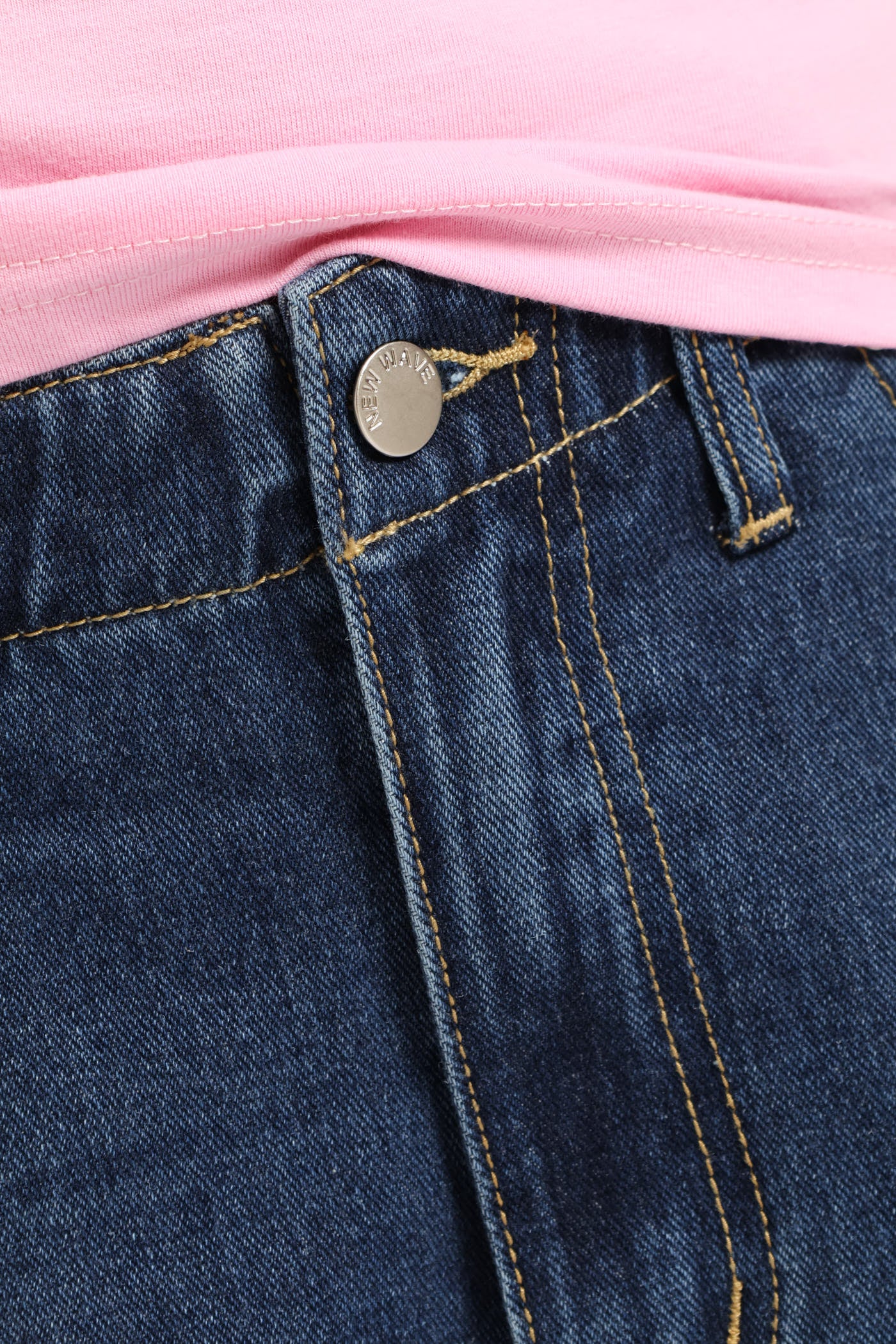 Girls Panel Detail Denim Jort - Dark Blue - Image 7
