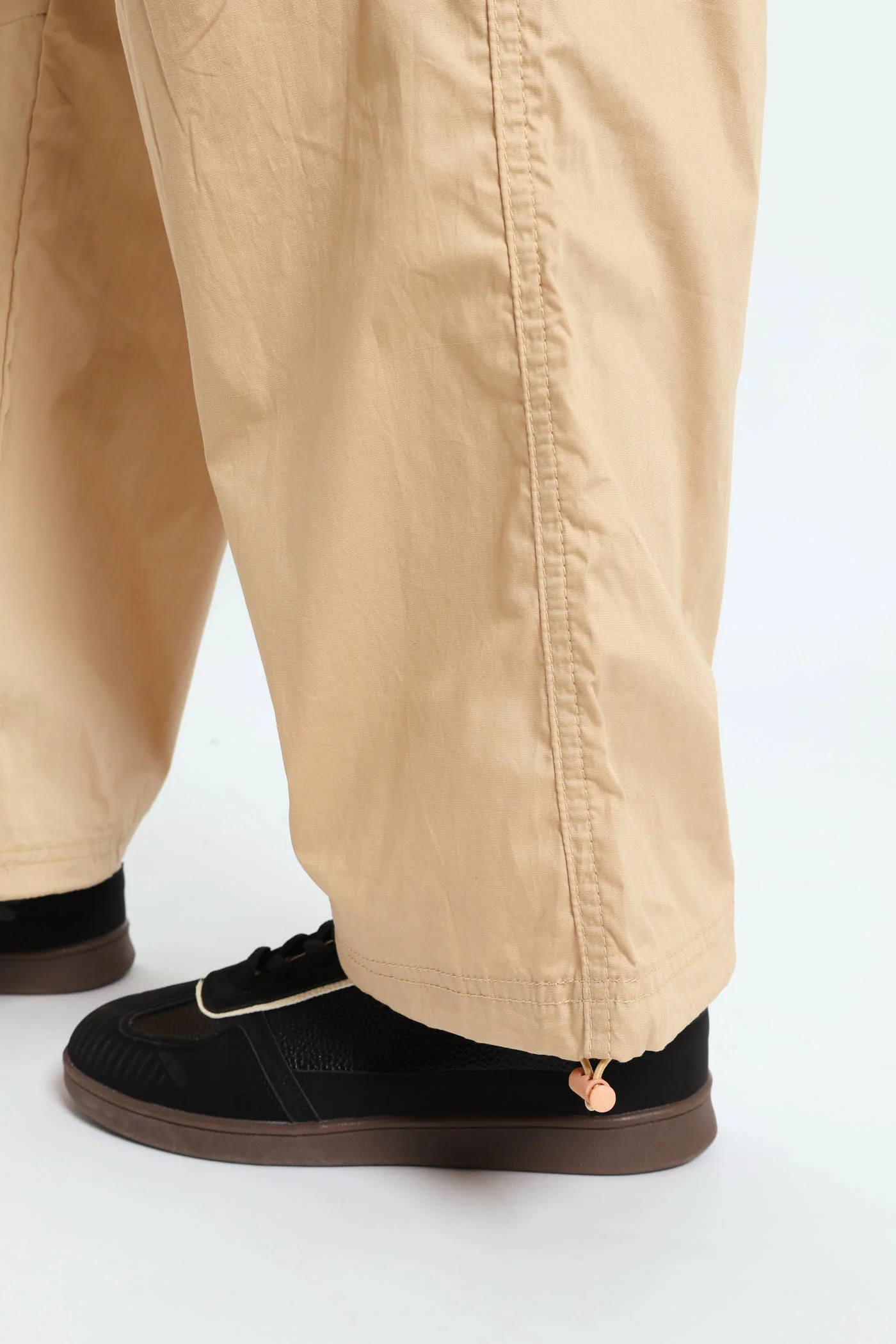 Girls Parachute Multi Pocket Pants - Stone - Image 6