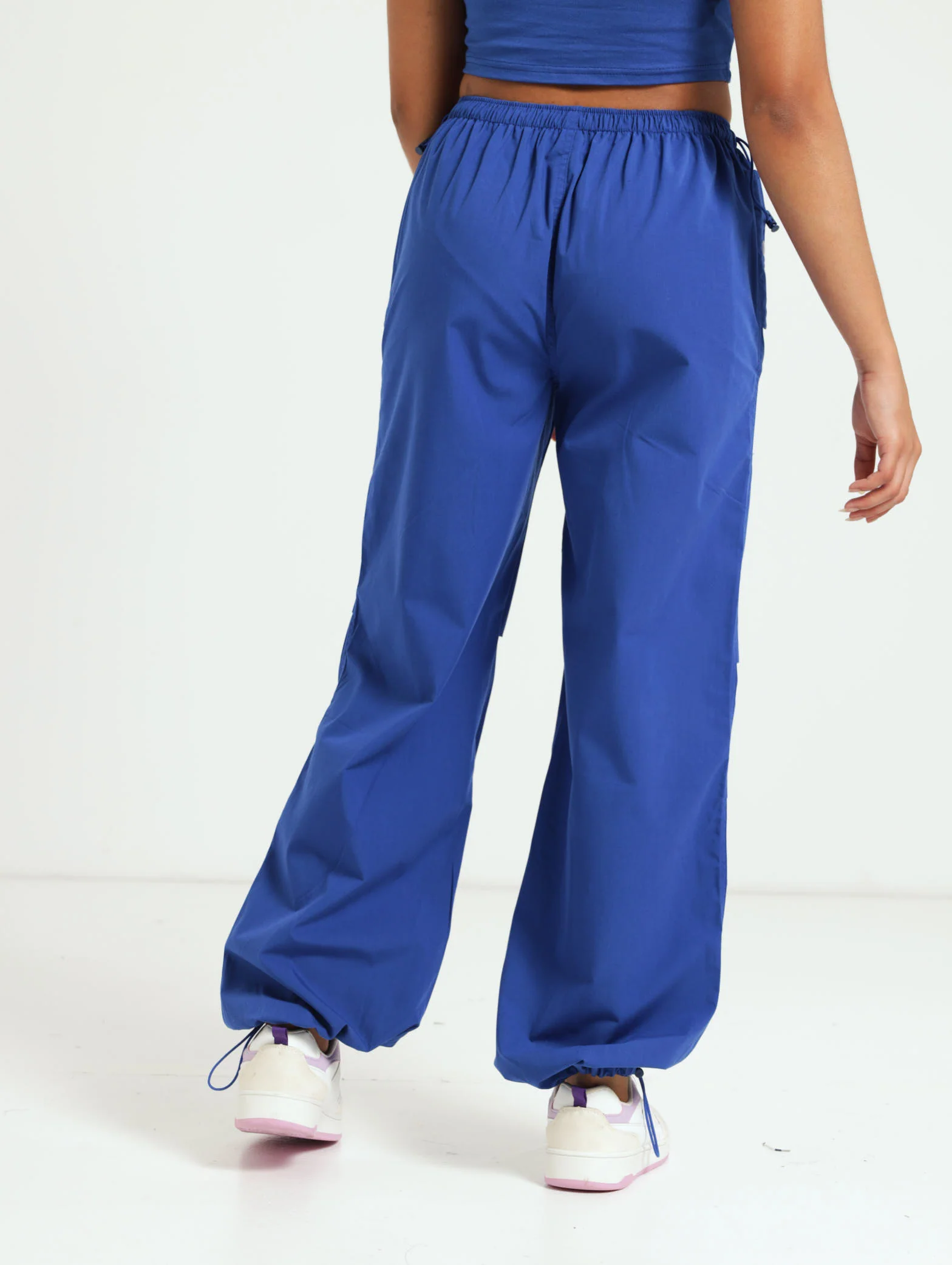Girls Parachute Pants - Blue - Image 4